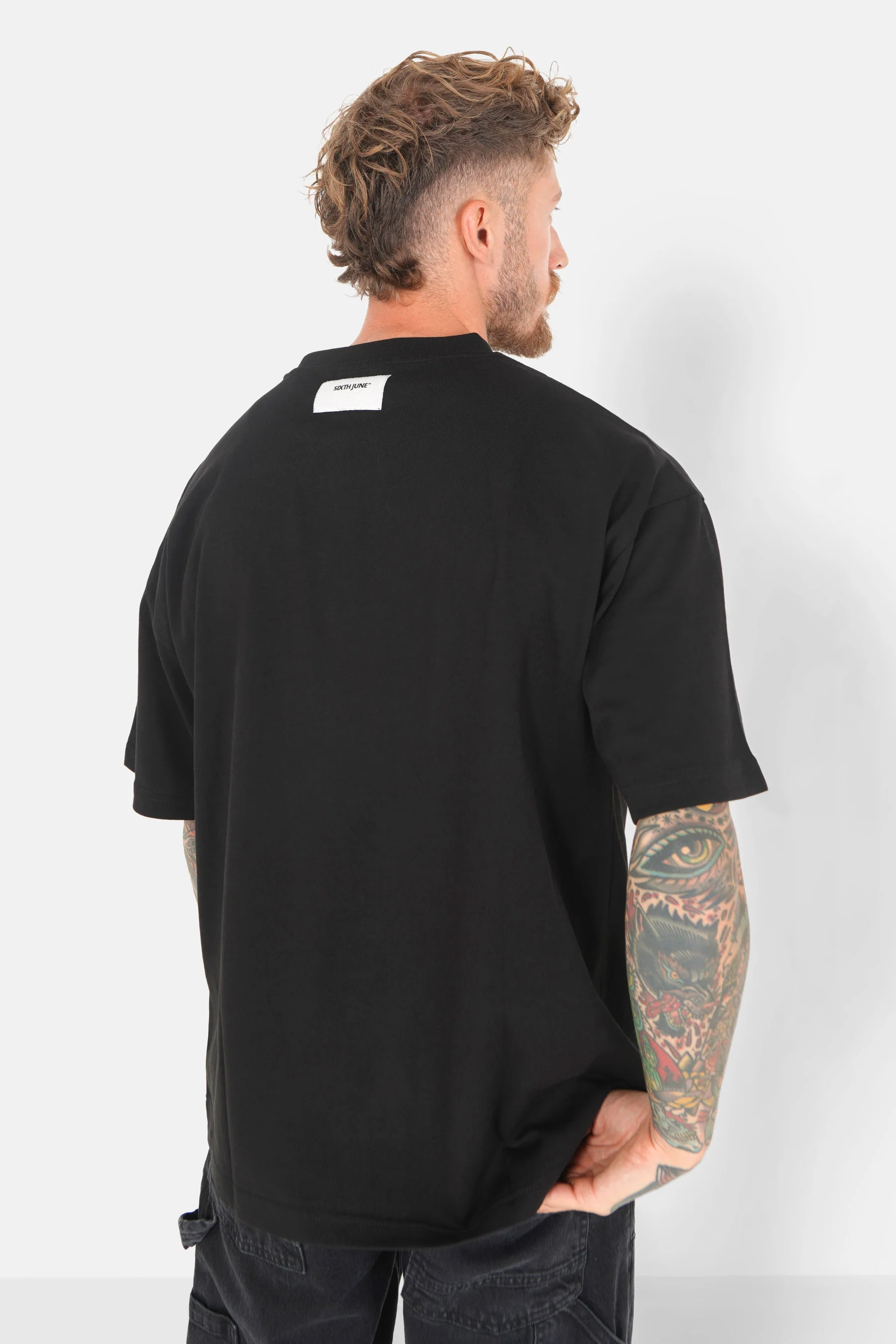 T-shirt imprimé gothique Noir - Image 5