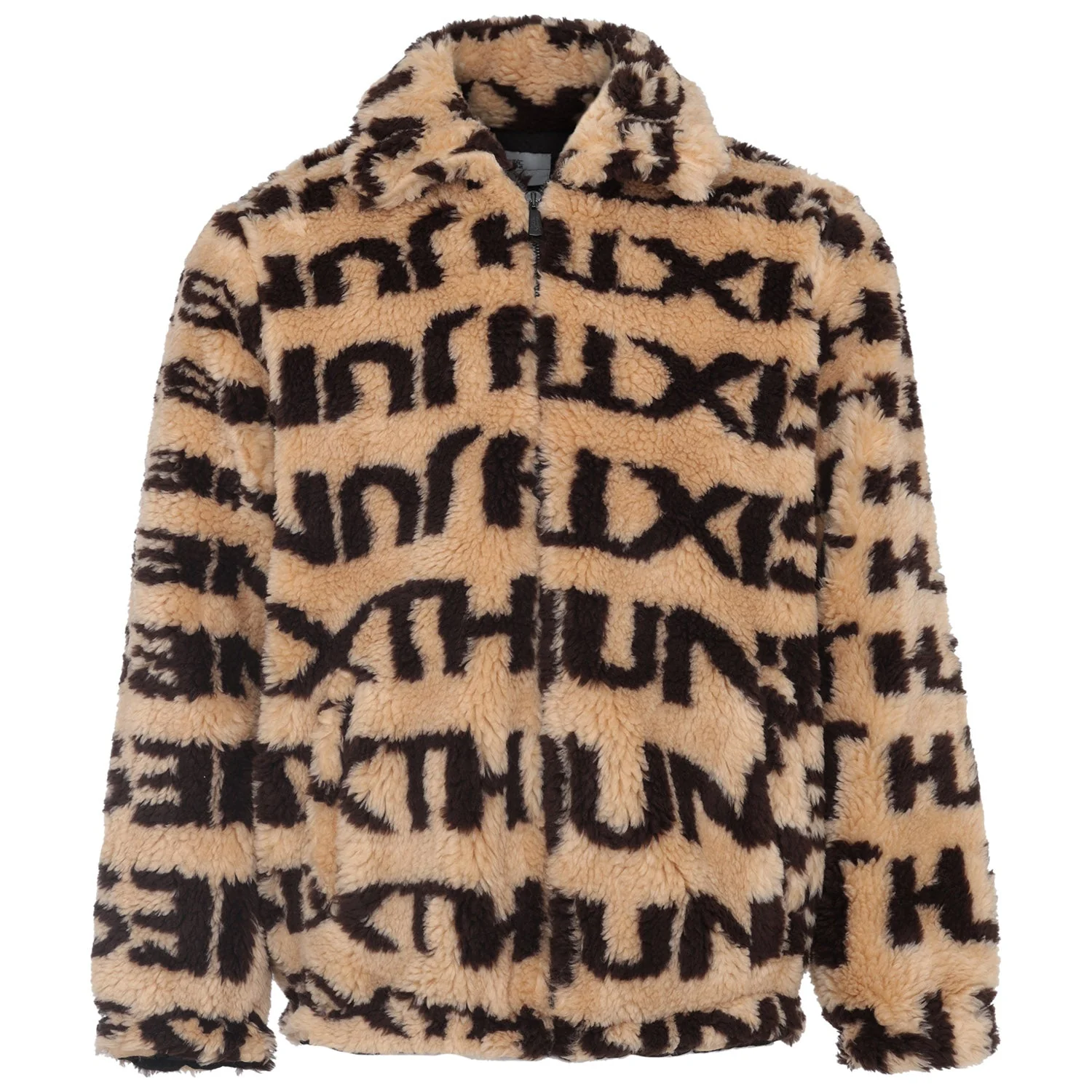 Veste fourrure logo Beige - Image 6