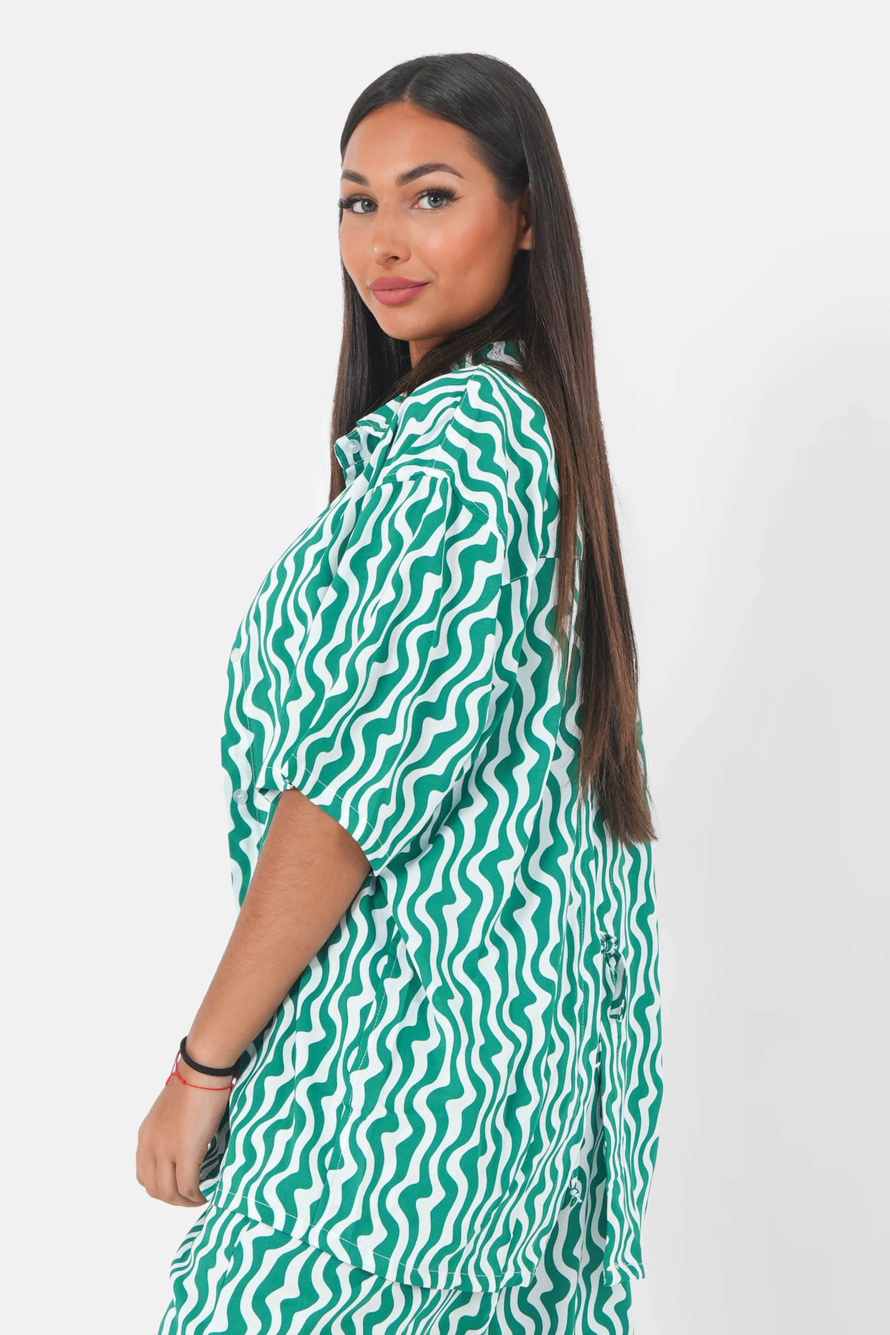 Chemise psychédélique Vert - Image 4