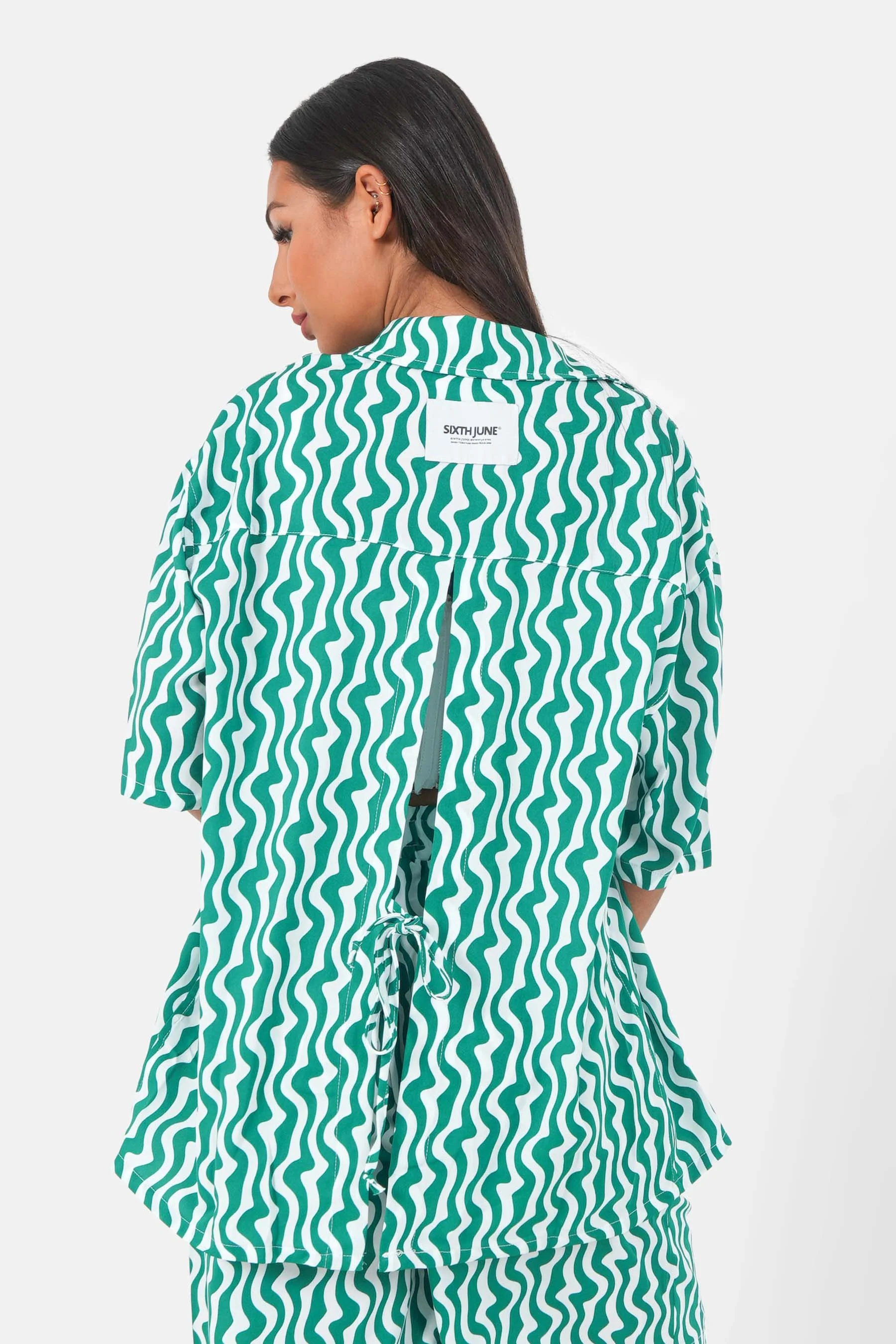 Chemise psychédélique Vert - Image 5