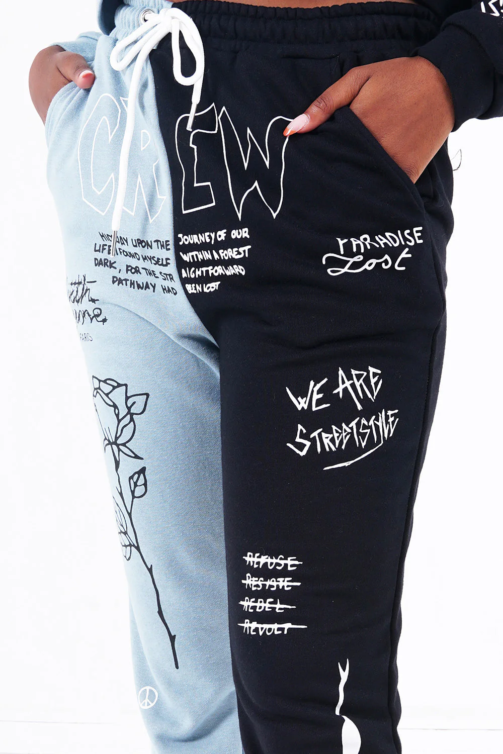 BICOLORED crew jogger pant - Image 3