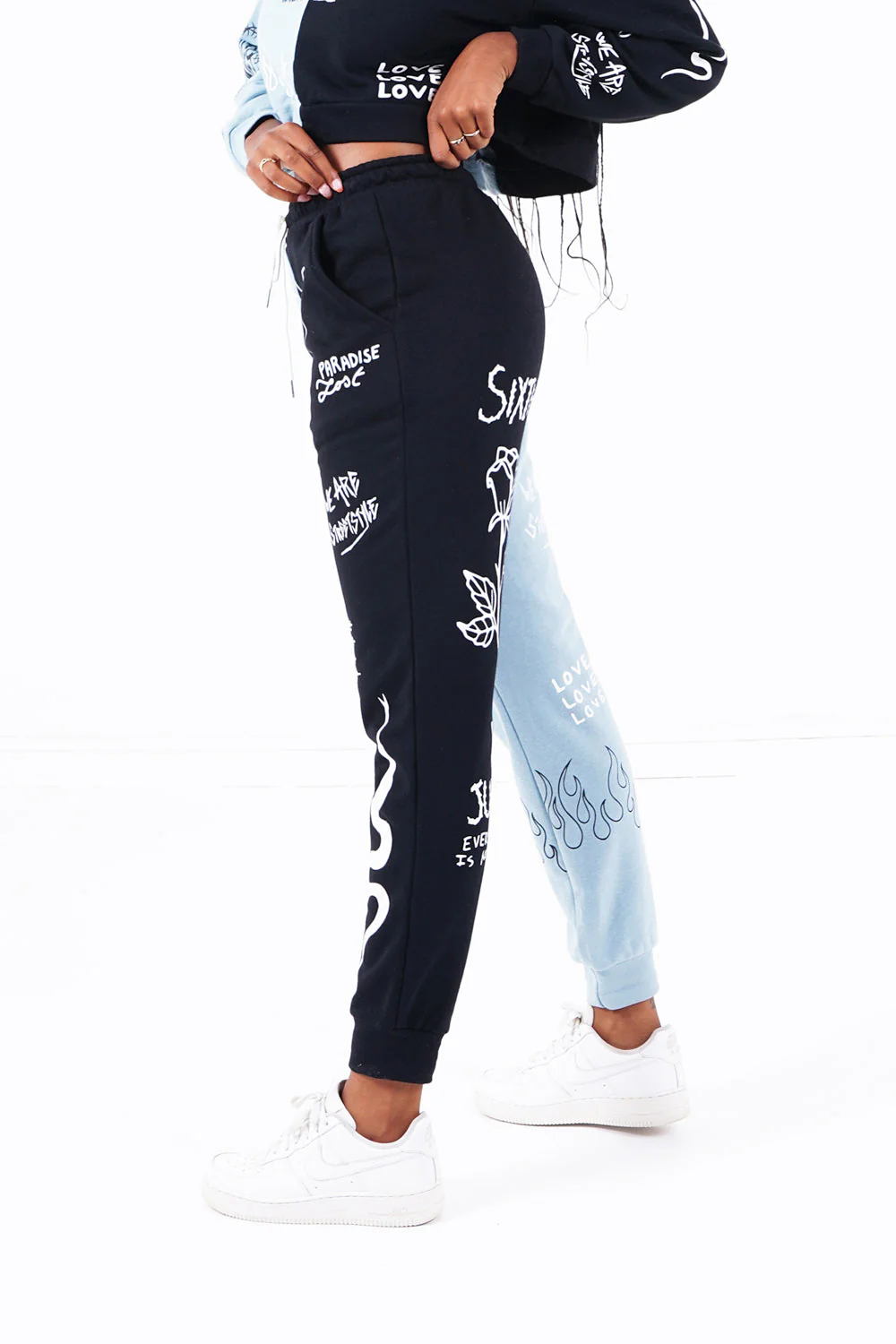 BICOLORED crew jogger pant - Image 4