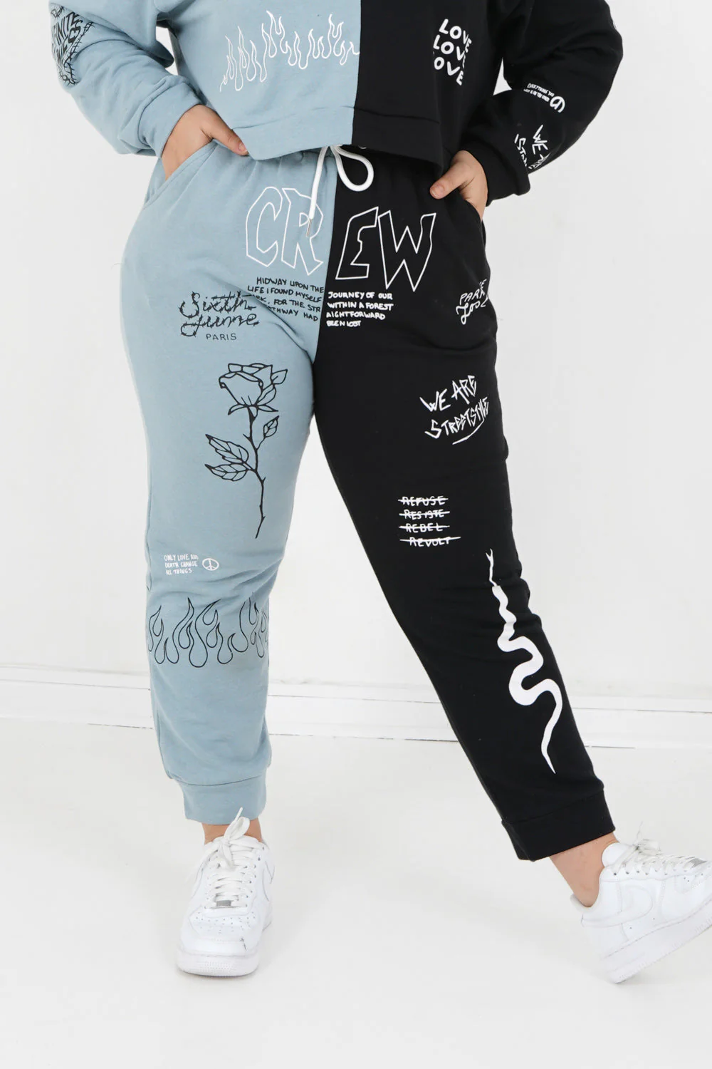 BICOLORED crew jogger pant - Image 9