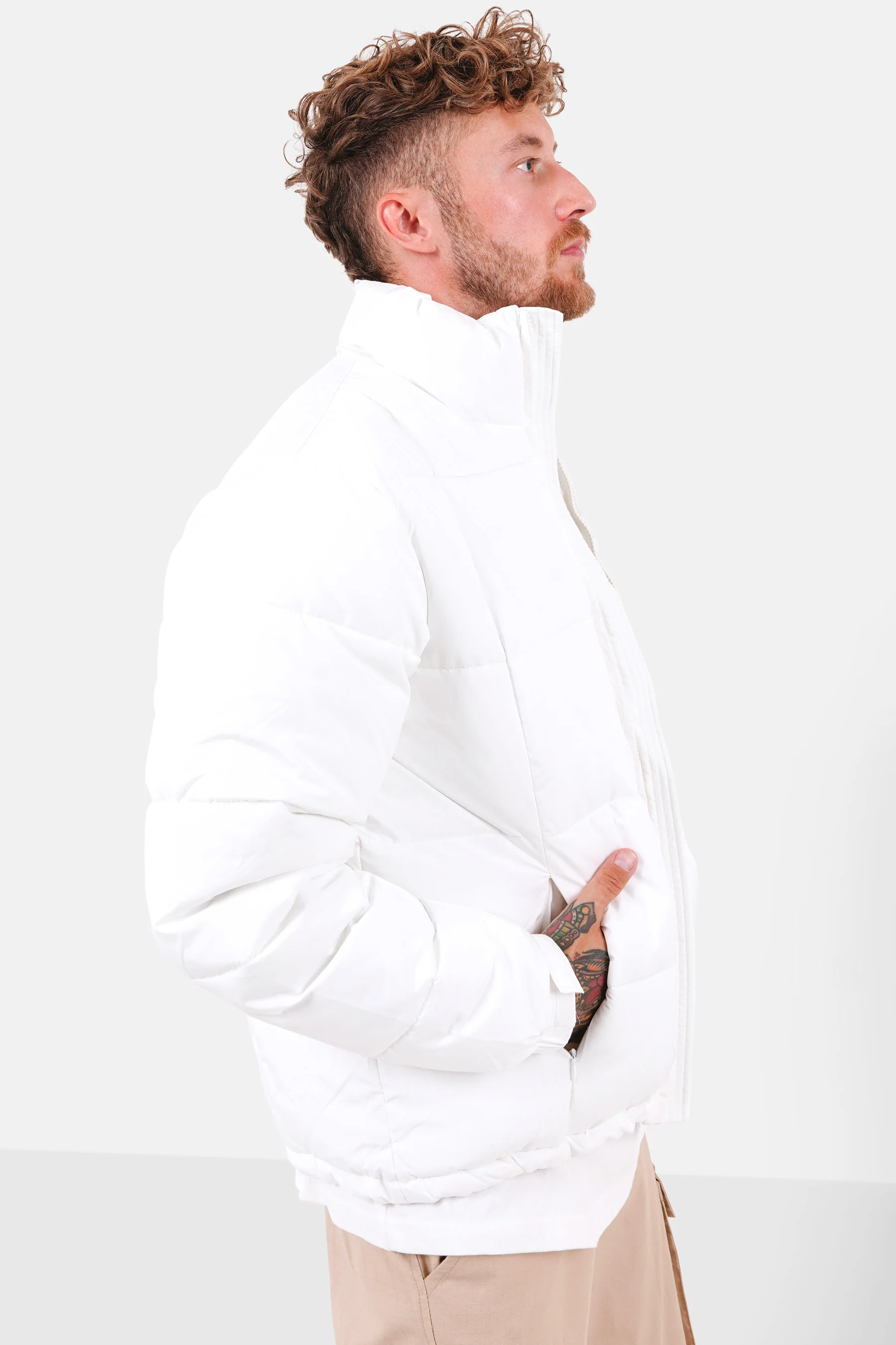LOGO patch puffer jacket - Image 4