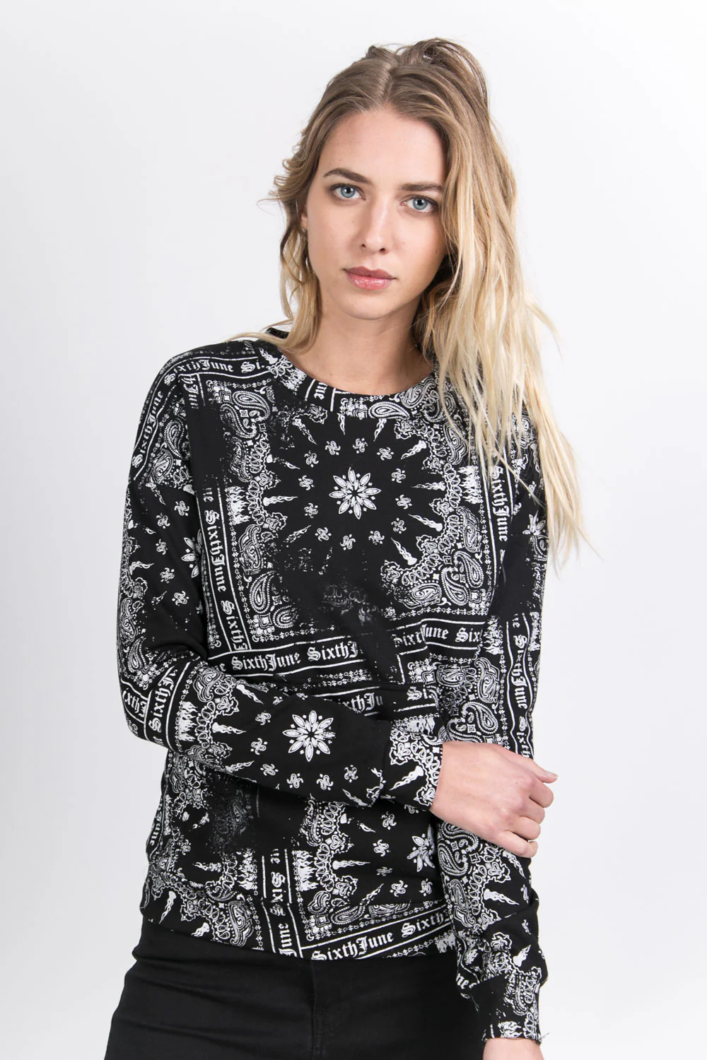 Pull all over bandana noir - Image 4