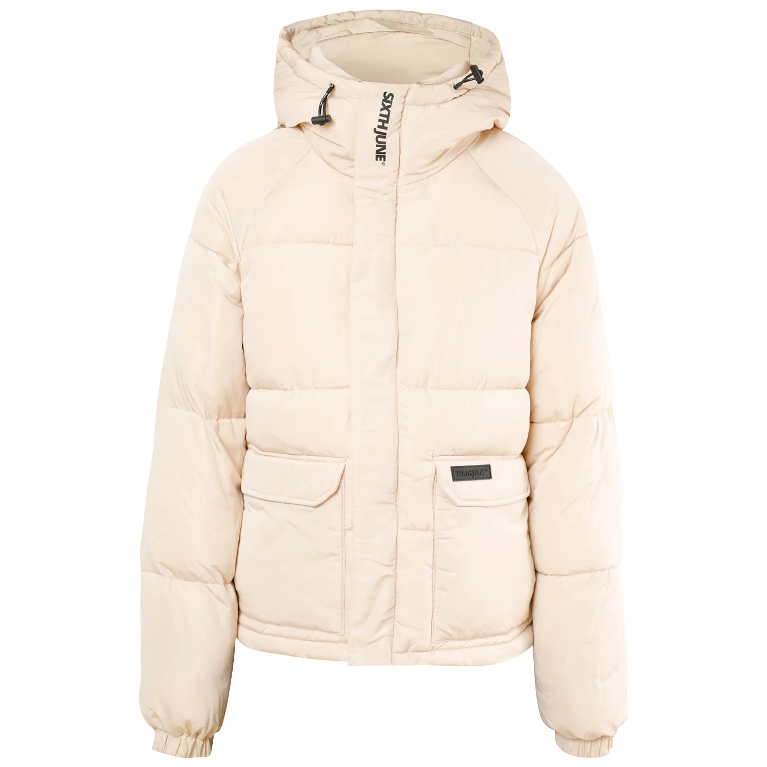Doudoune matelassée courte Beige - Image 6