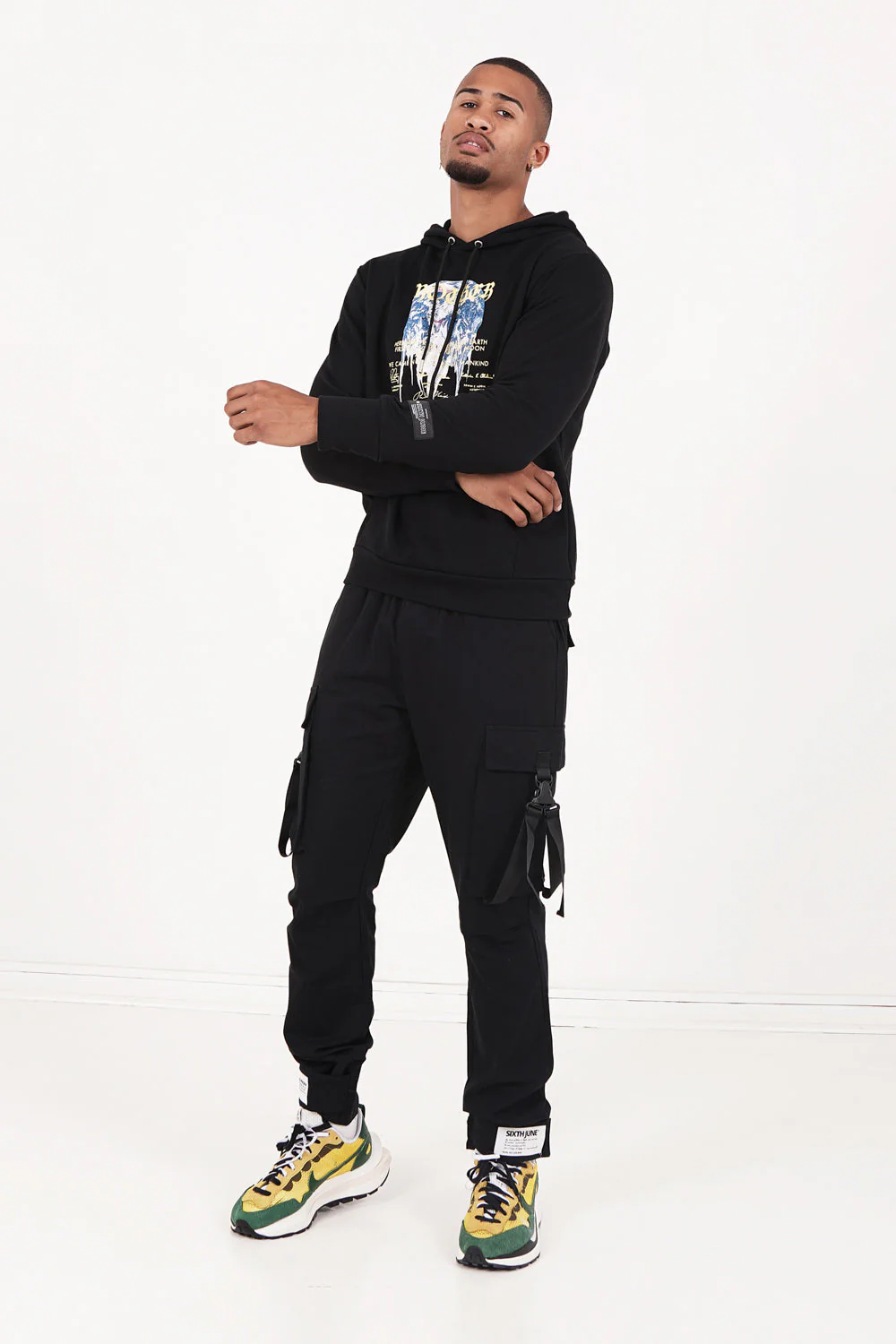 Sweat capuche mother Earth Noir - Image 2