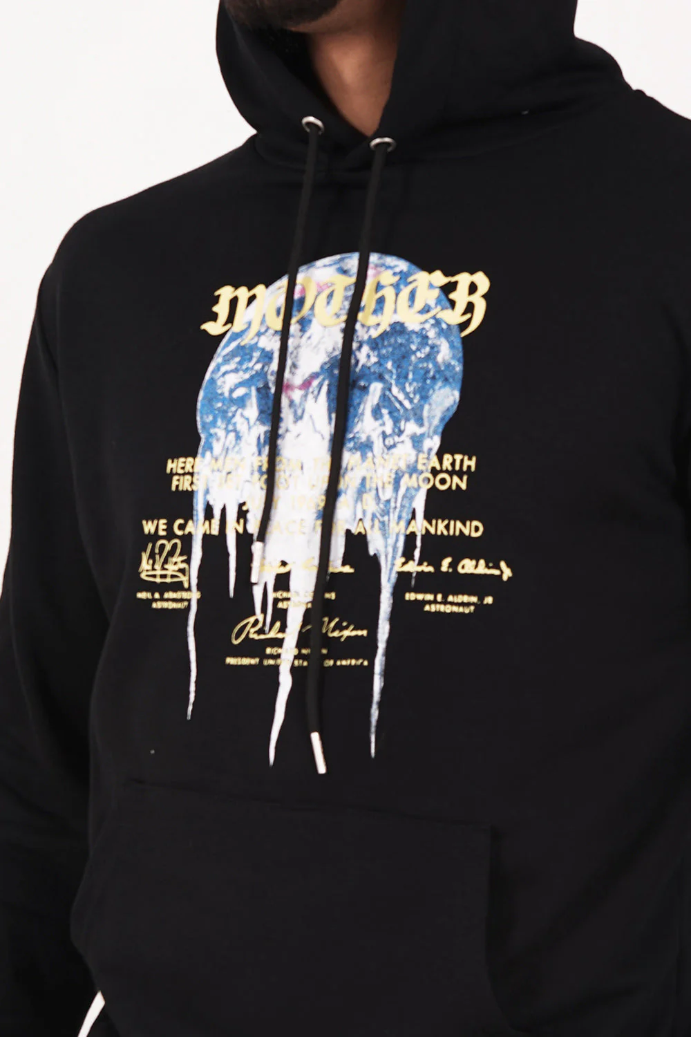 Sweat capuche mother Earth Noir - Image 3