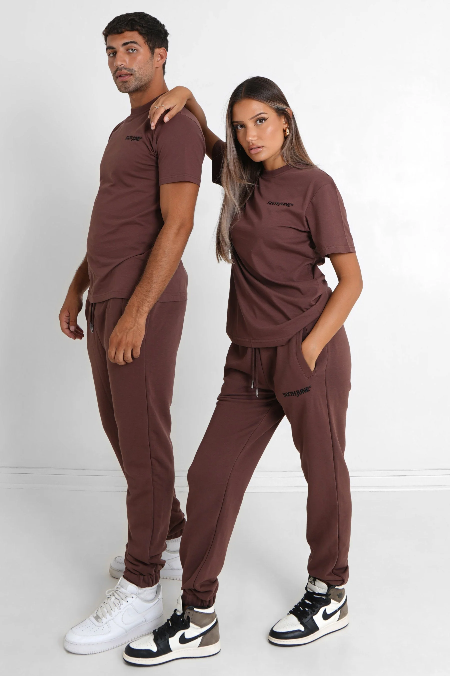 T-shirt soft logo brodé Marron - Image 7