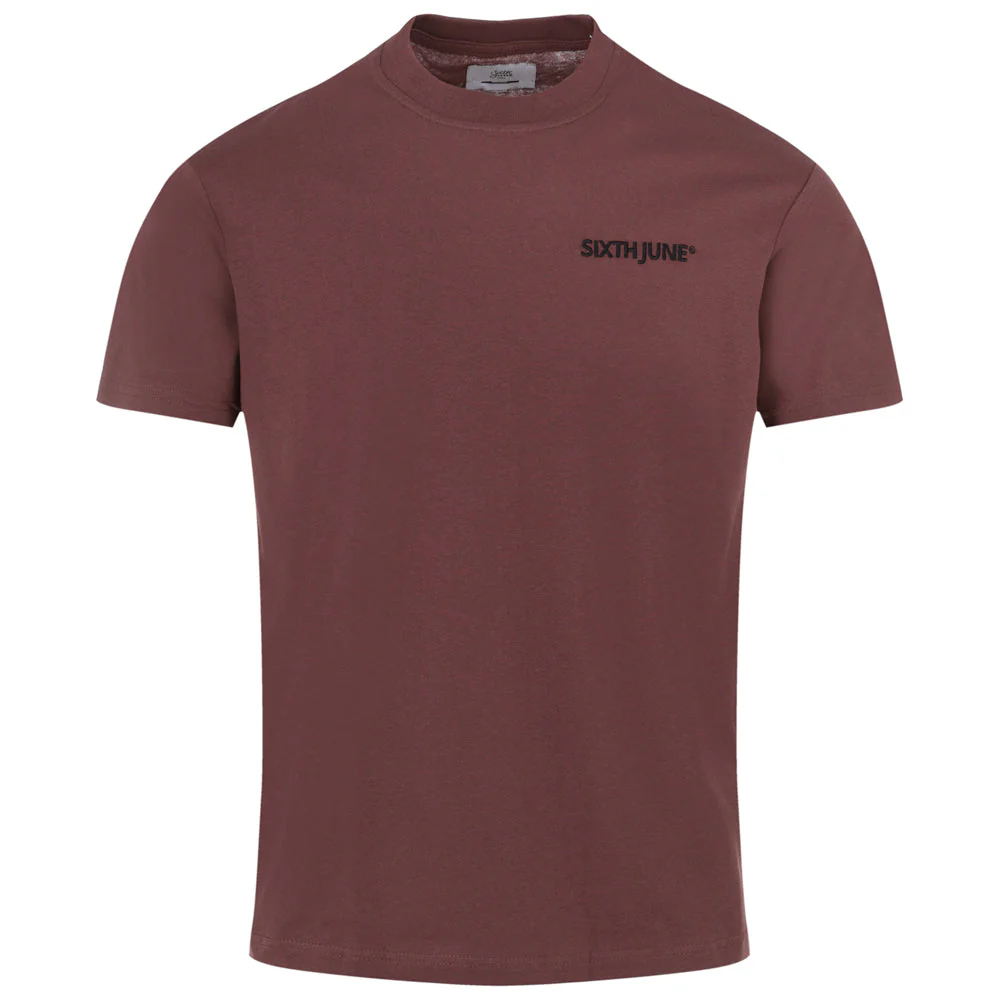 T-shirt soft logo brodé Marron - Image 8