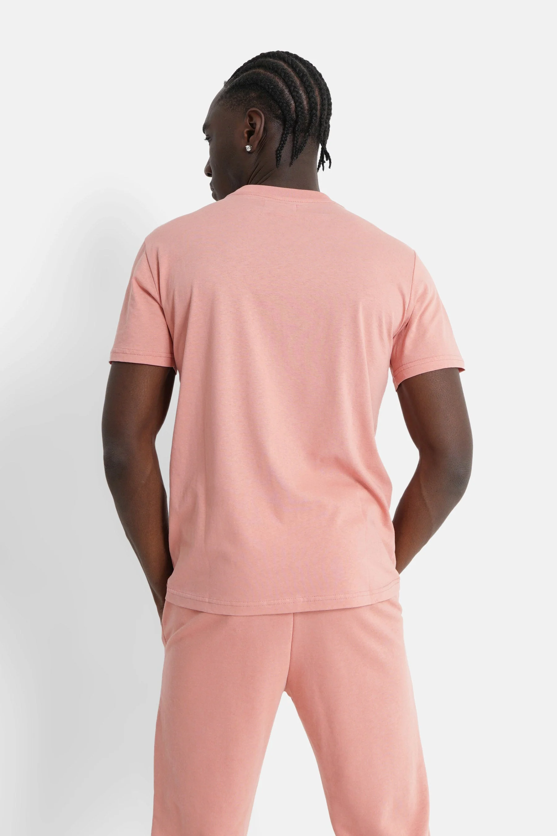 T-shirt soft logo brodé Rose clair - Image 5