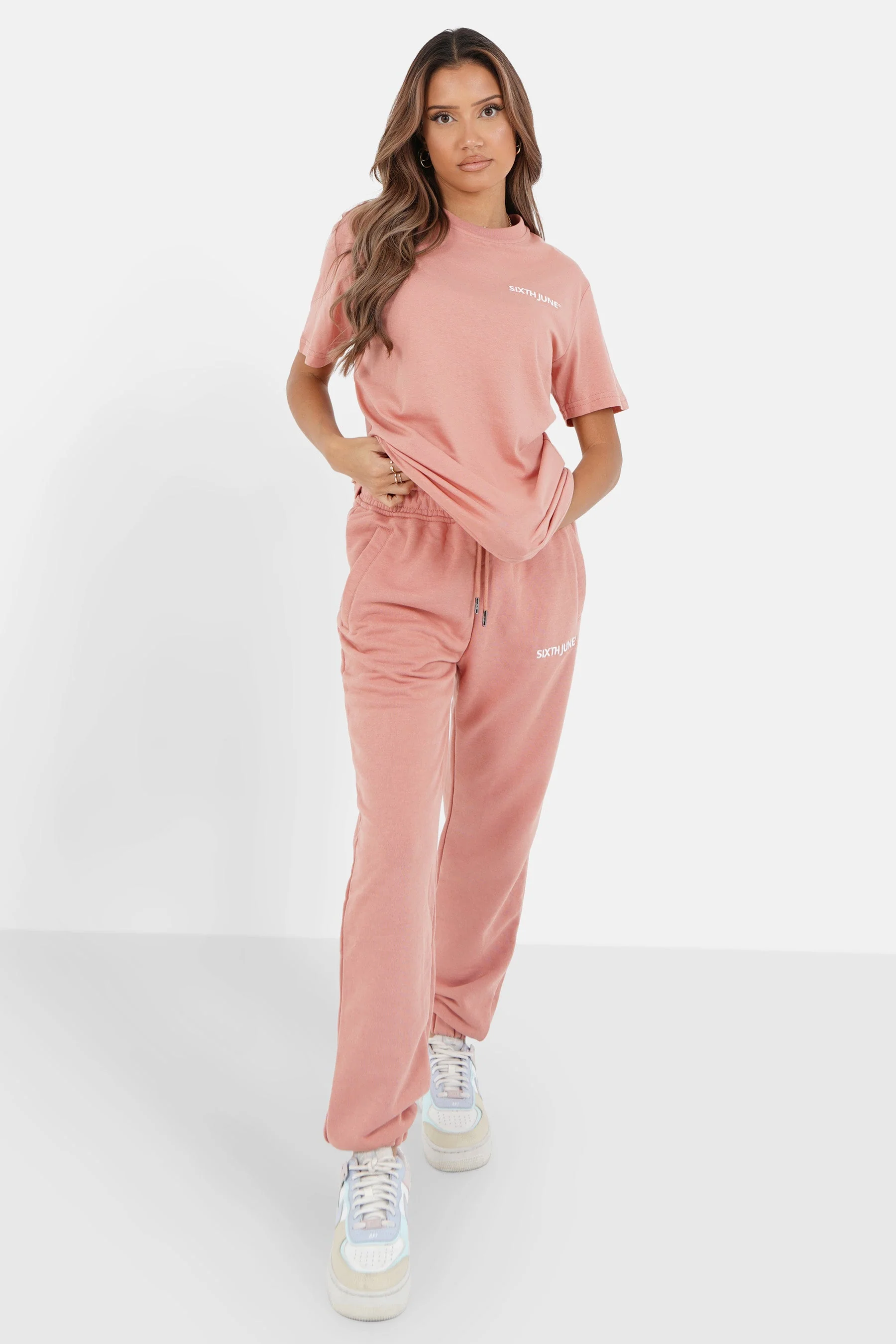 T-shirt soft logo brodé Rose clair - Image 6