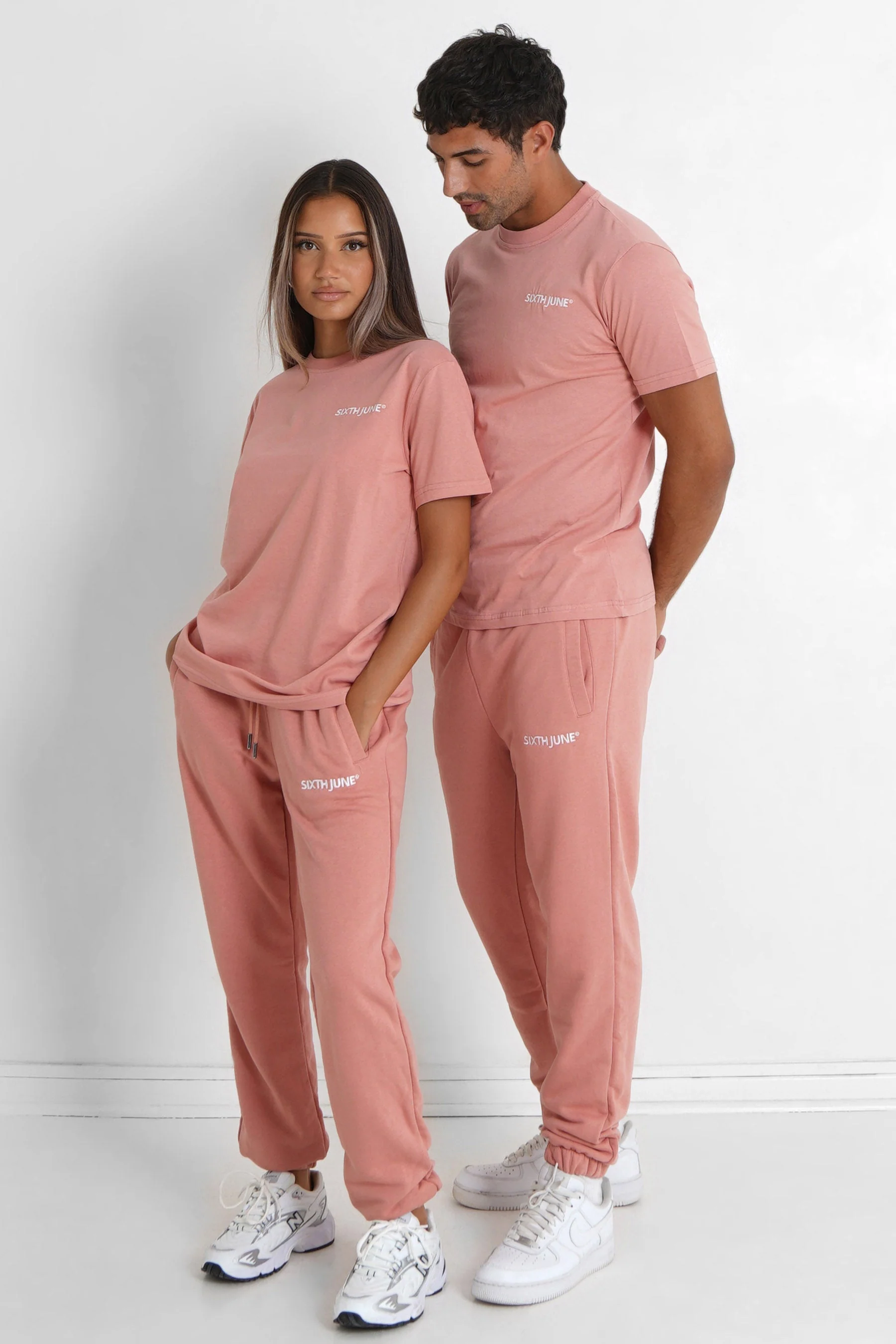 T-shirt soft logo brodé Rose clair - Image 7