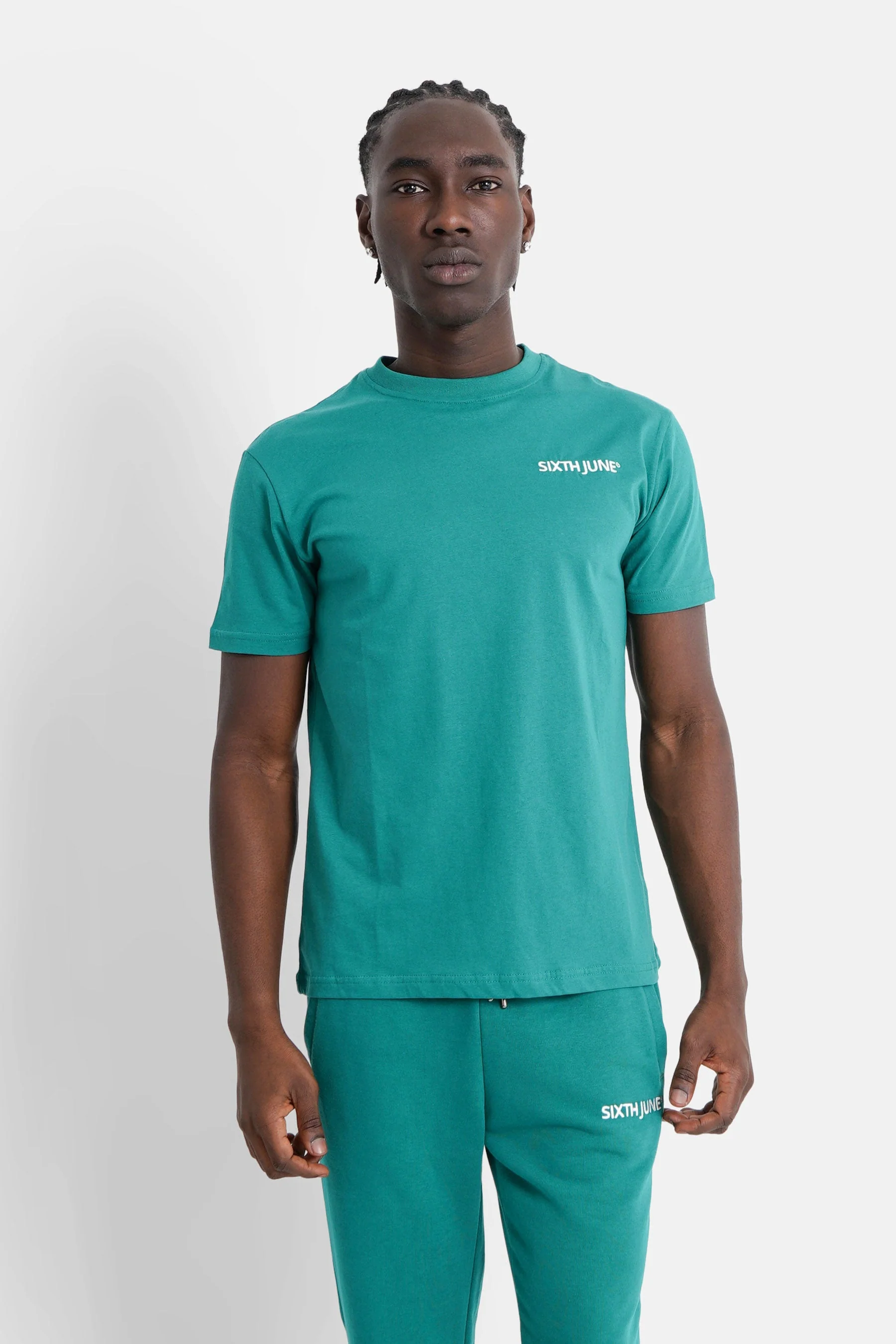 T-shirt soft logo brodé Vert