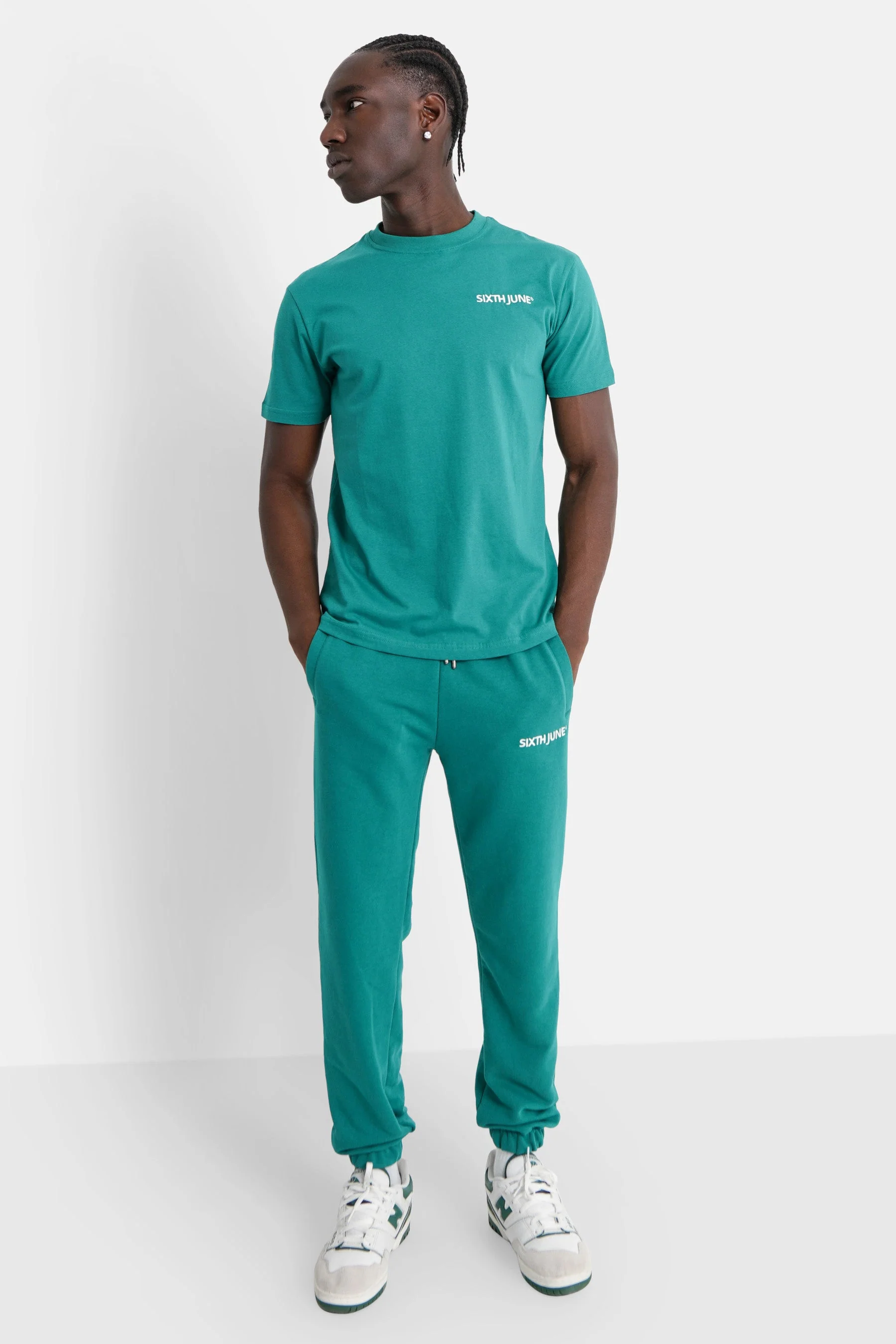 T-shirt soft logo brodé Vert - Image 2