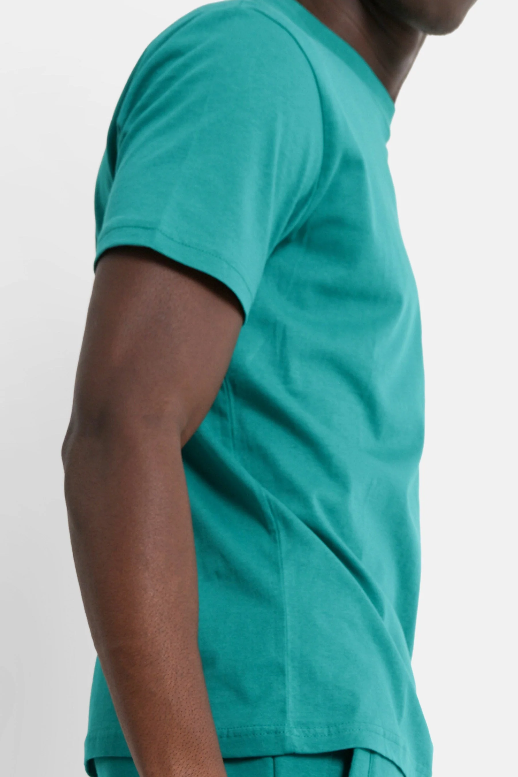 T-shirt soft logo brodé Vert - Image 3