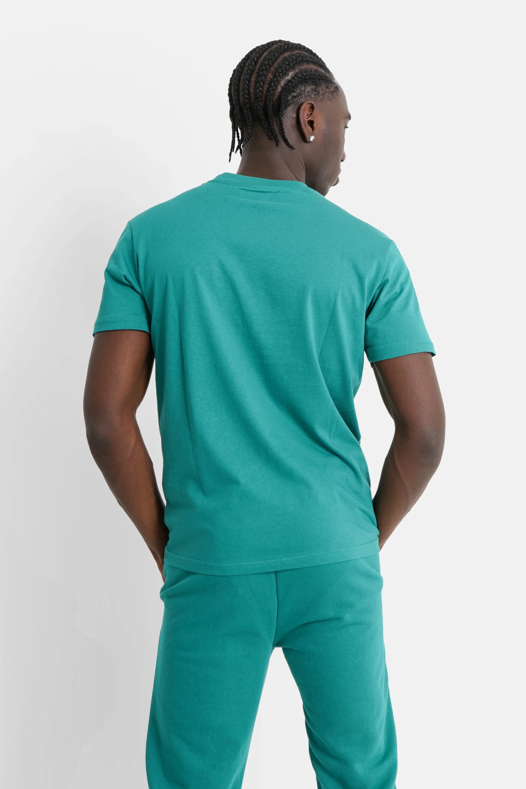T-shirt soft logo brodé Vert - Image 5