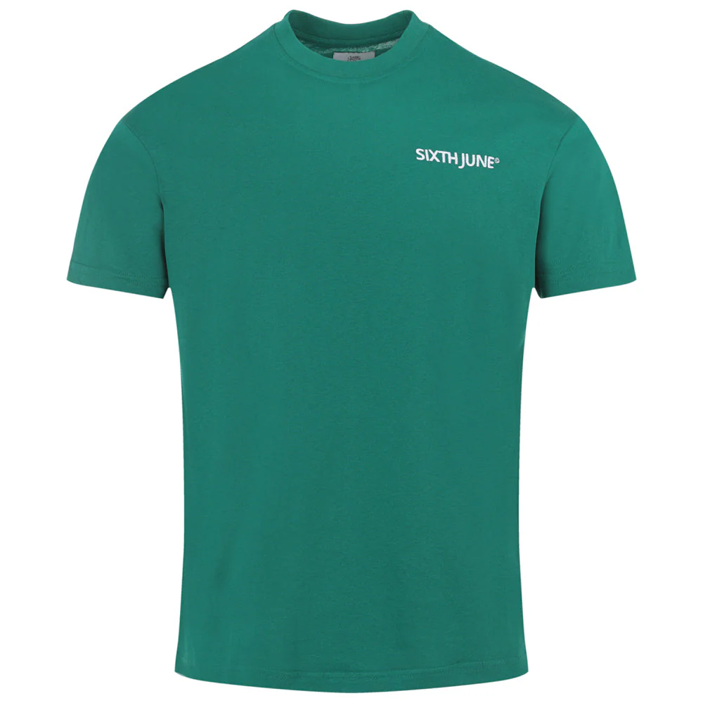 T-shirt soft logo brodé Vert - Image 7