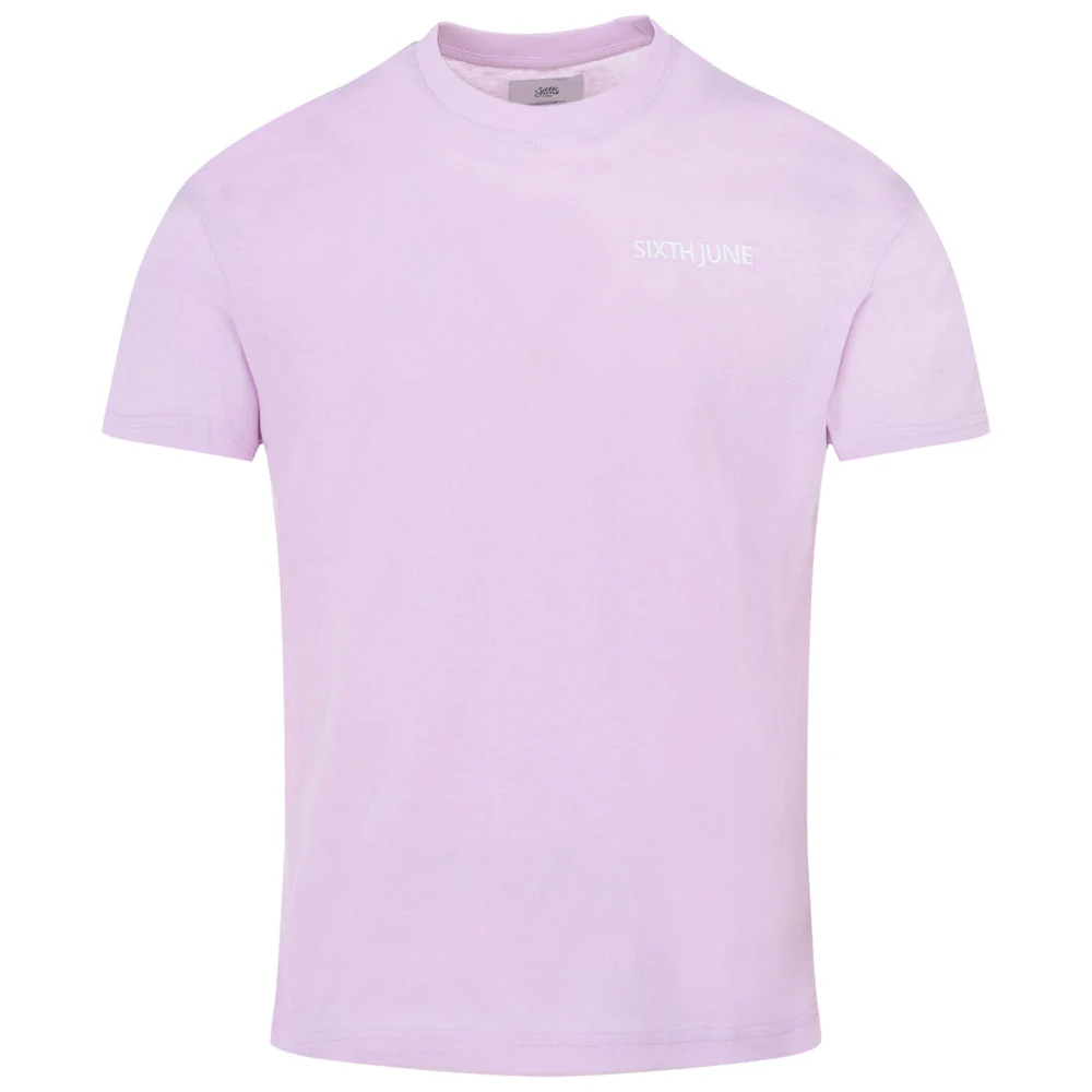 T-shirt soft logo brodé Violet clair - Image 8