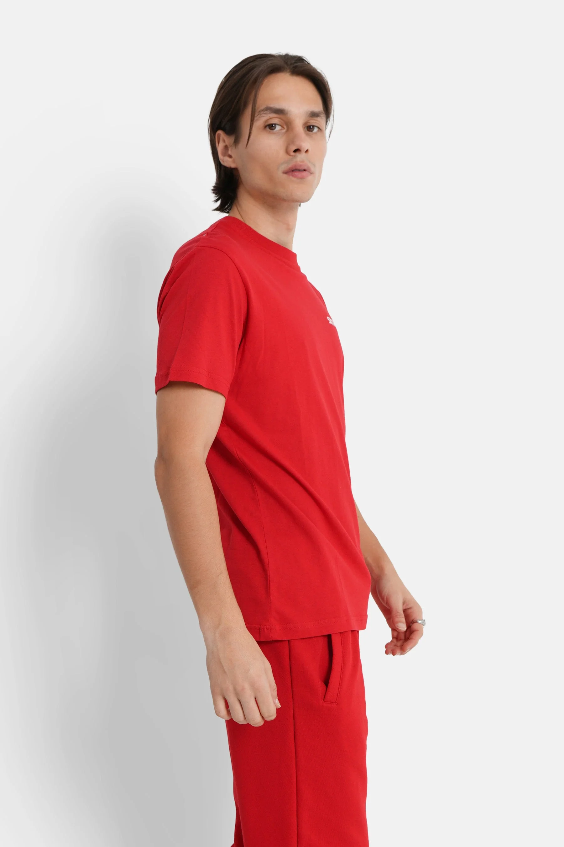 T-shirt soft logo brodé Rouge - Image 4