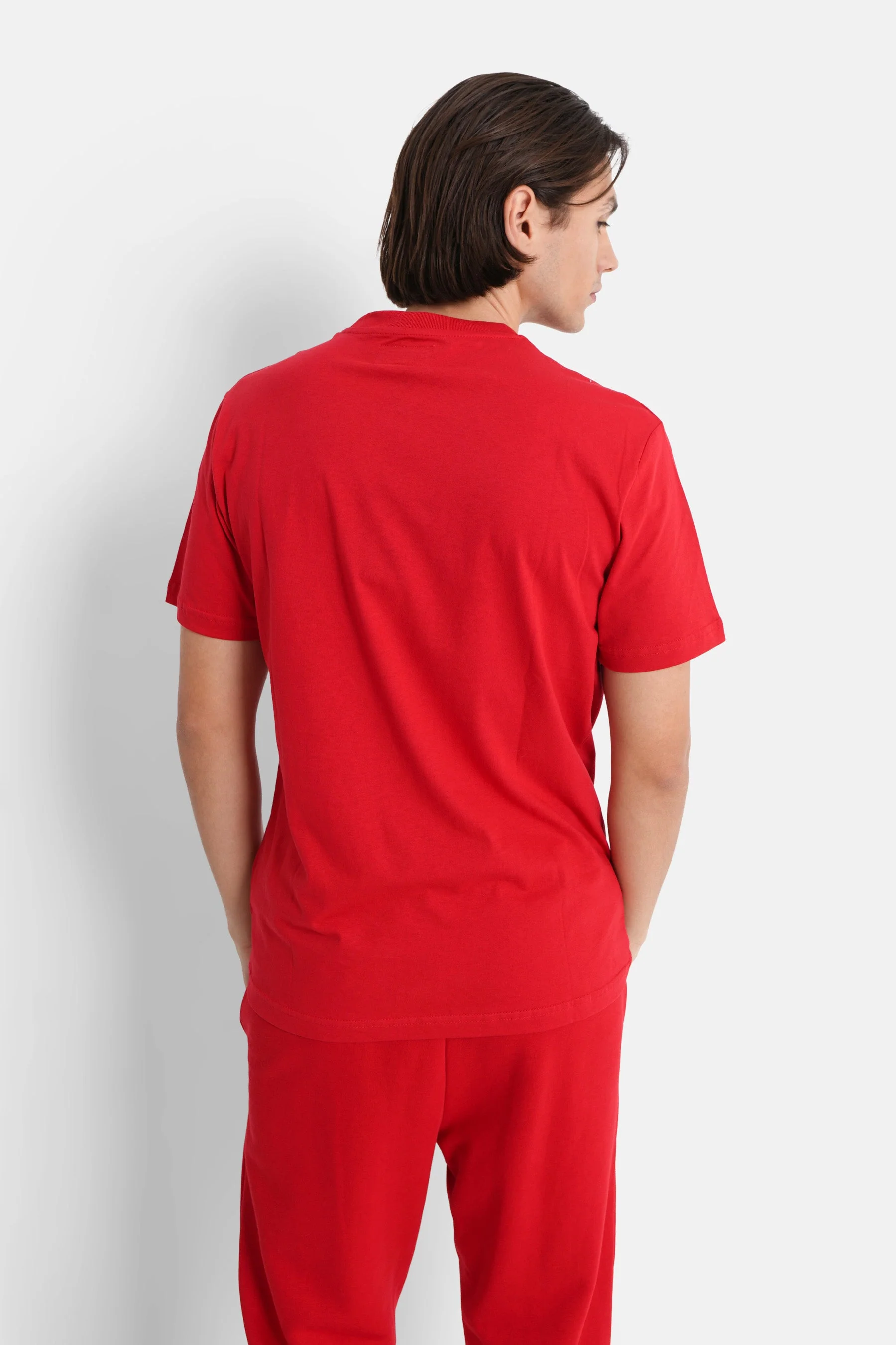 T-shirt soft logo brodé Rouge - Image 5