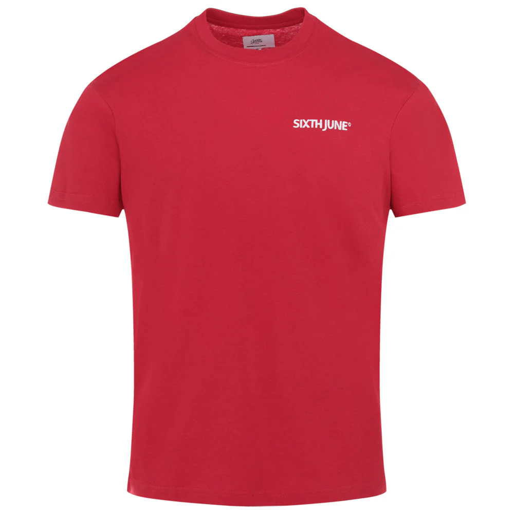 T-shirt soft logo brodé Rouge - Image 8