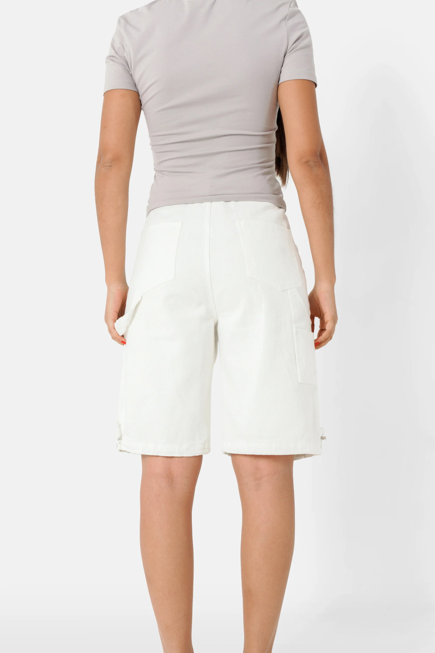 Short carpenter cordons Blanc - Image 5