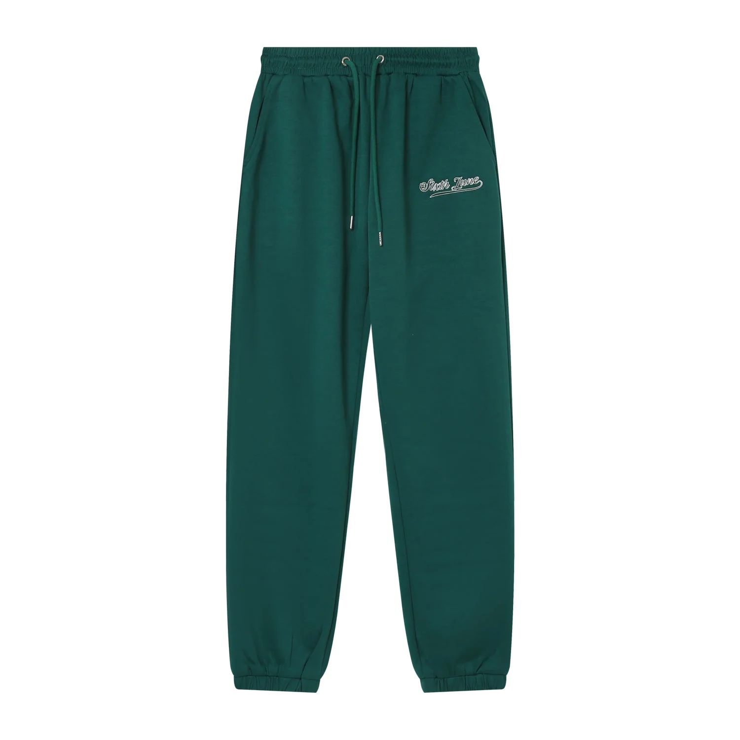 Jogging broderie rétro Vert foncé - Image 6