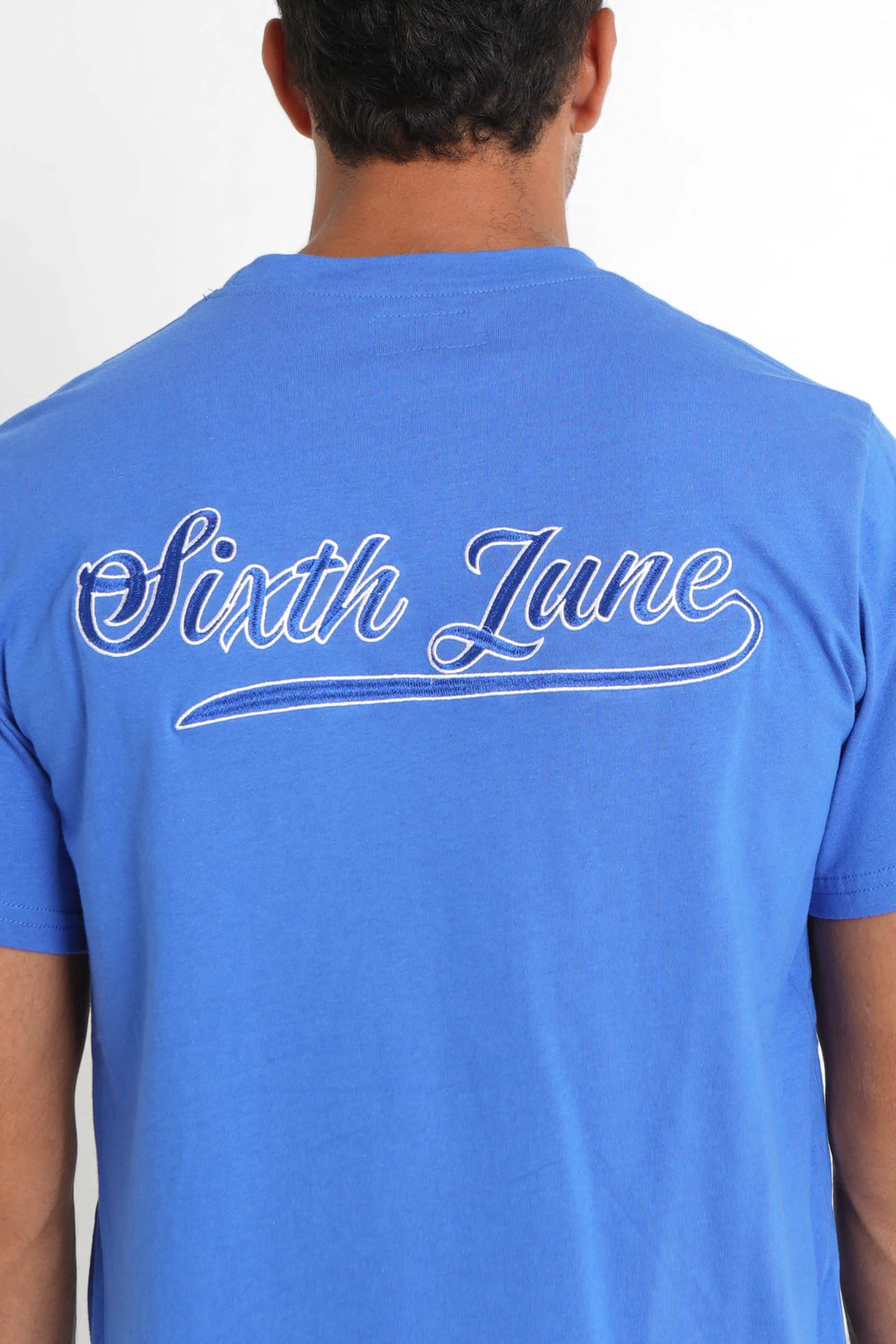 T-shirt retro logo Bleu foncé - Image 3