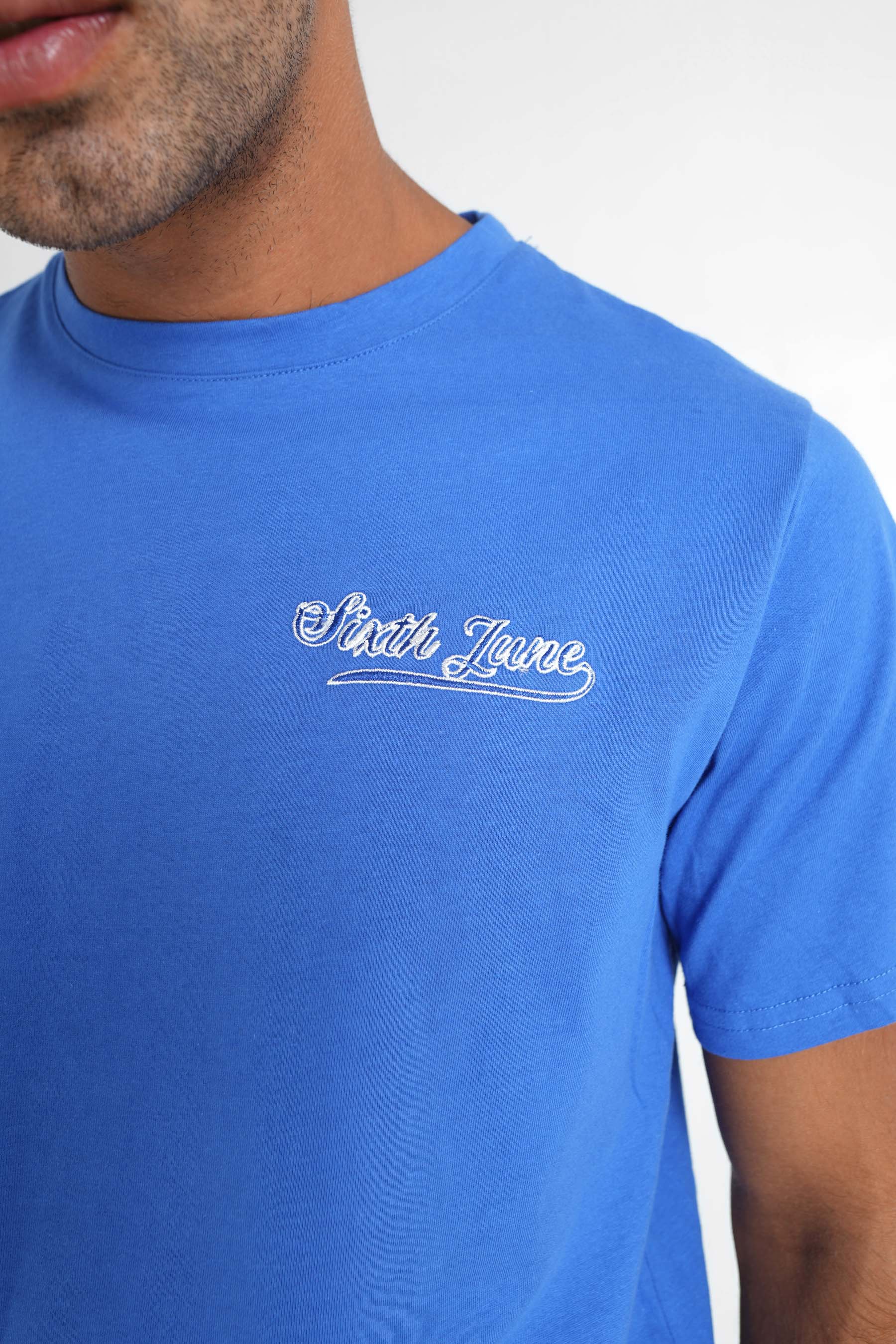 T-shirt retro logo Bleu foncé - Image 4