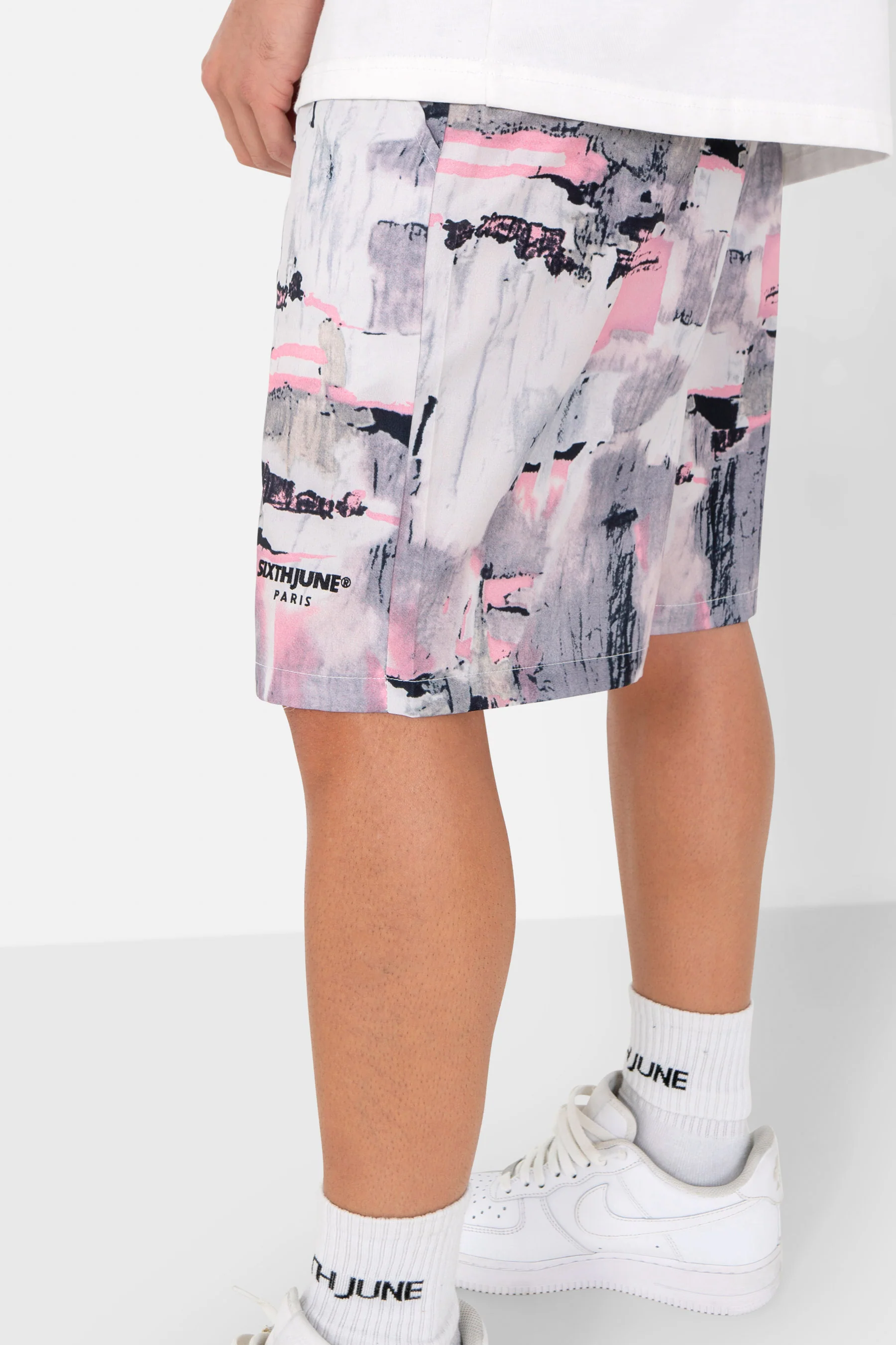 Short fluide tie dye Gris - Image 3