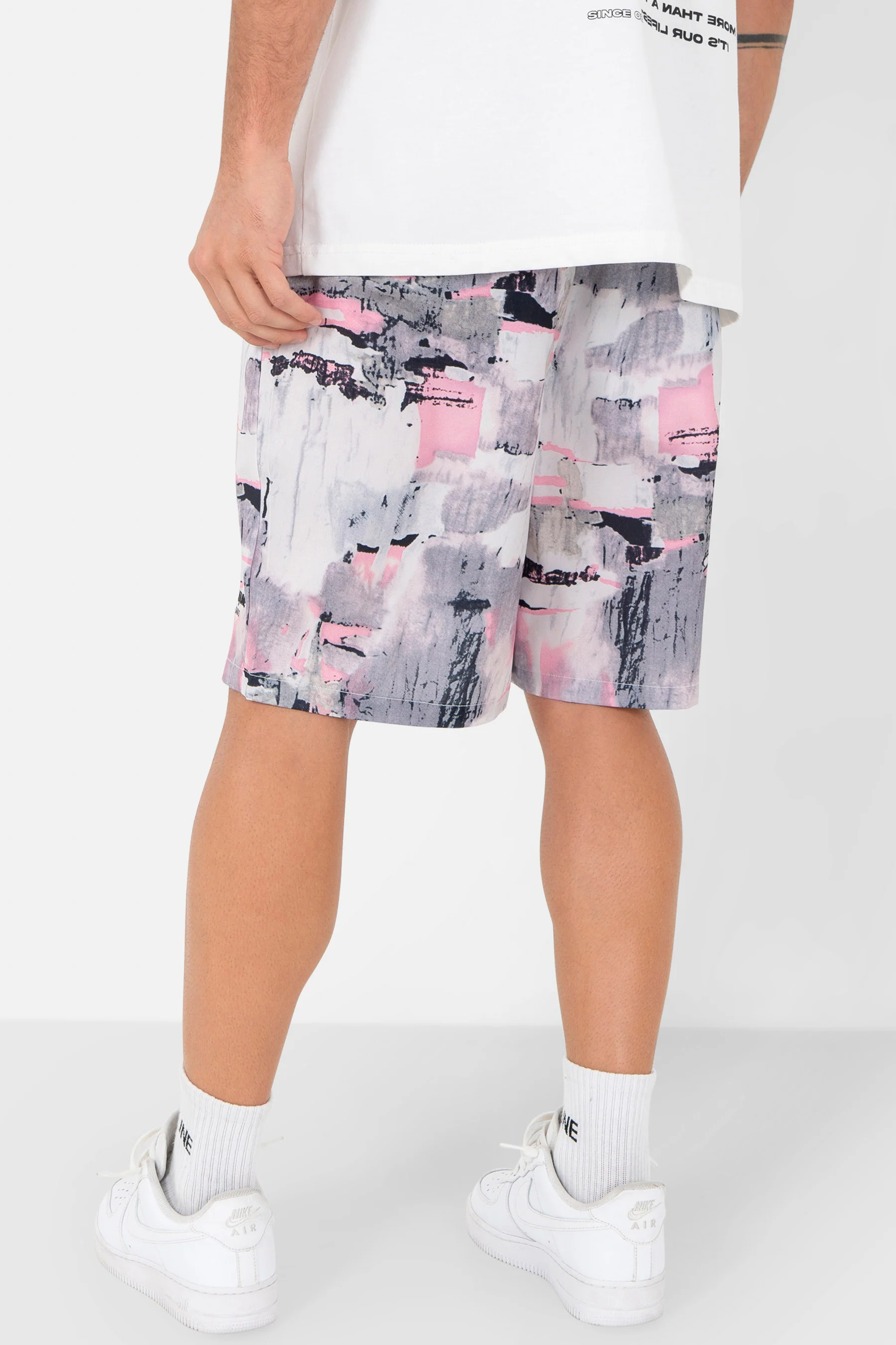 Short fluide tie dye Gris - Image 5