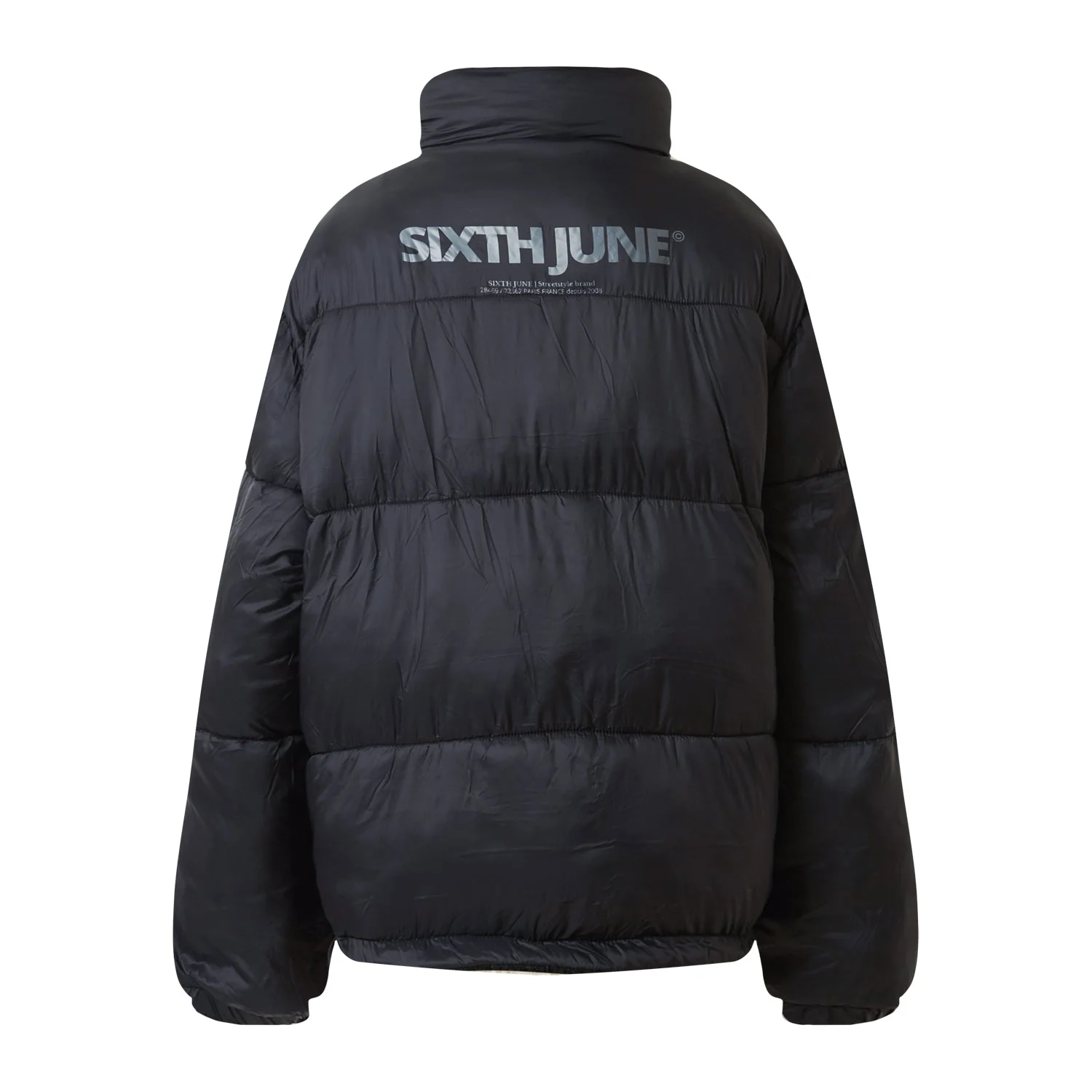 Manteau court réversible sherpa Noir - Image 8