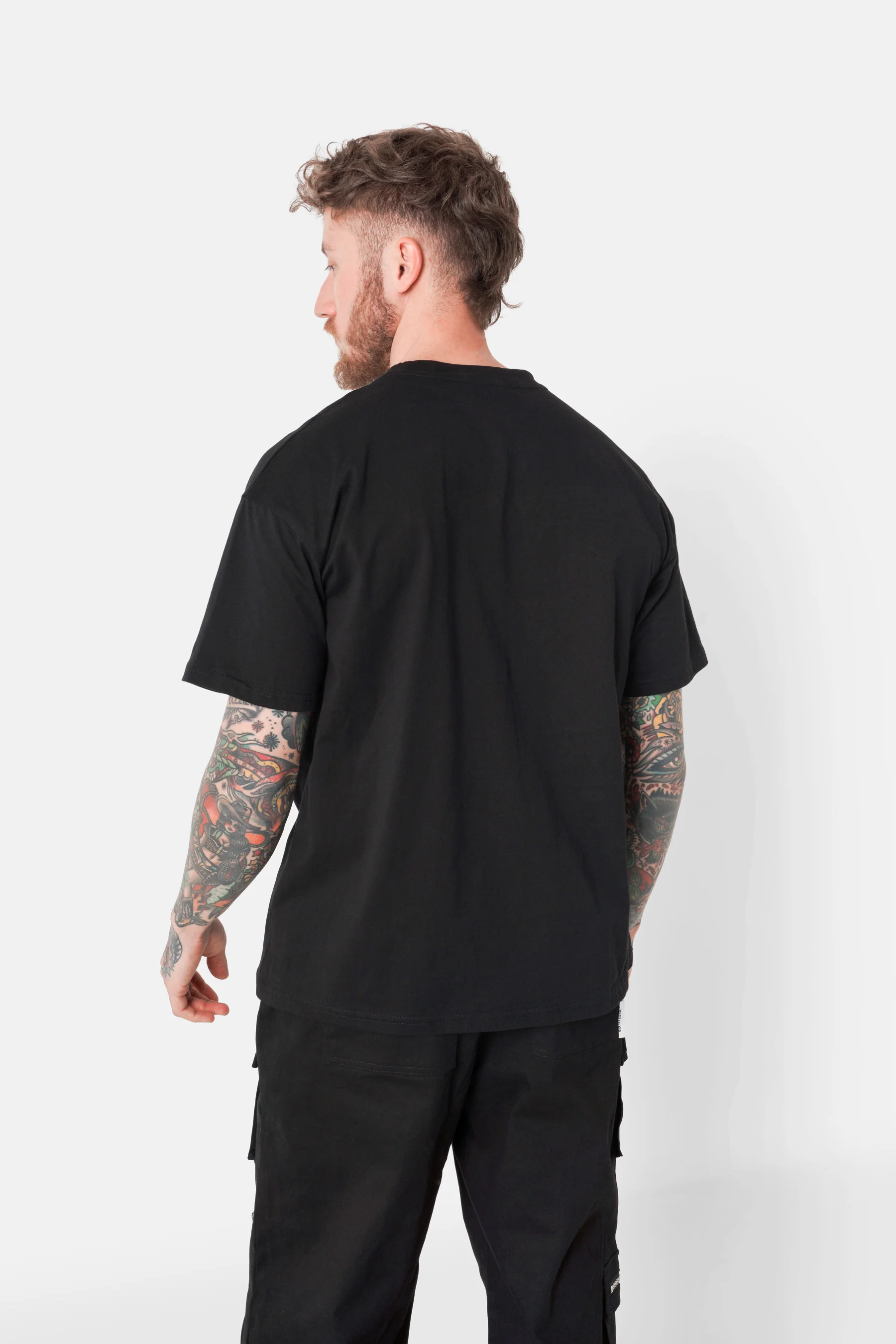 T-shirt texte strass Noir - Image 5