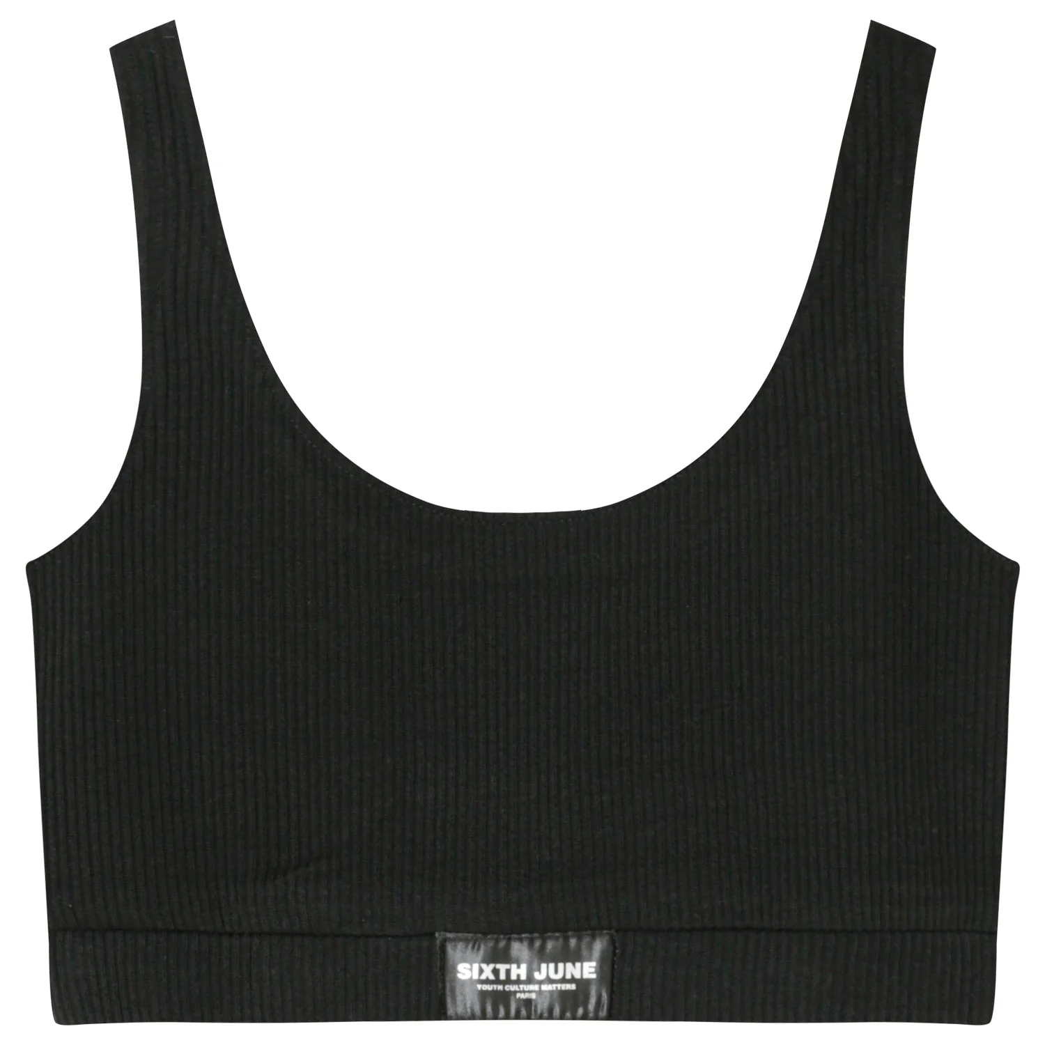Brassière côtelé Noir - Image 6