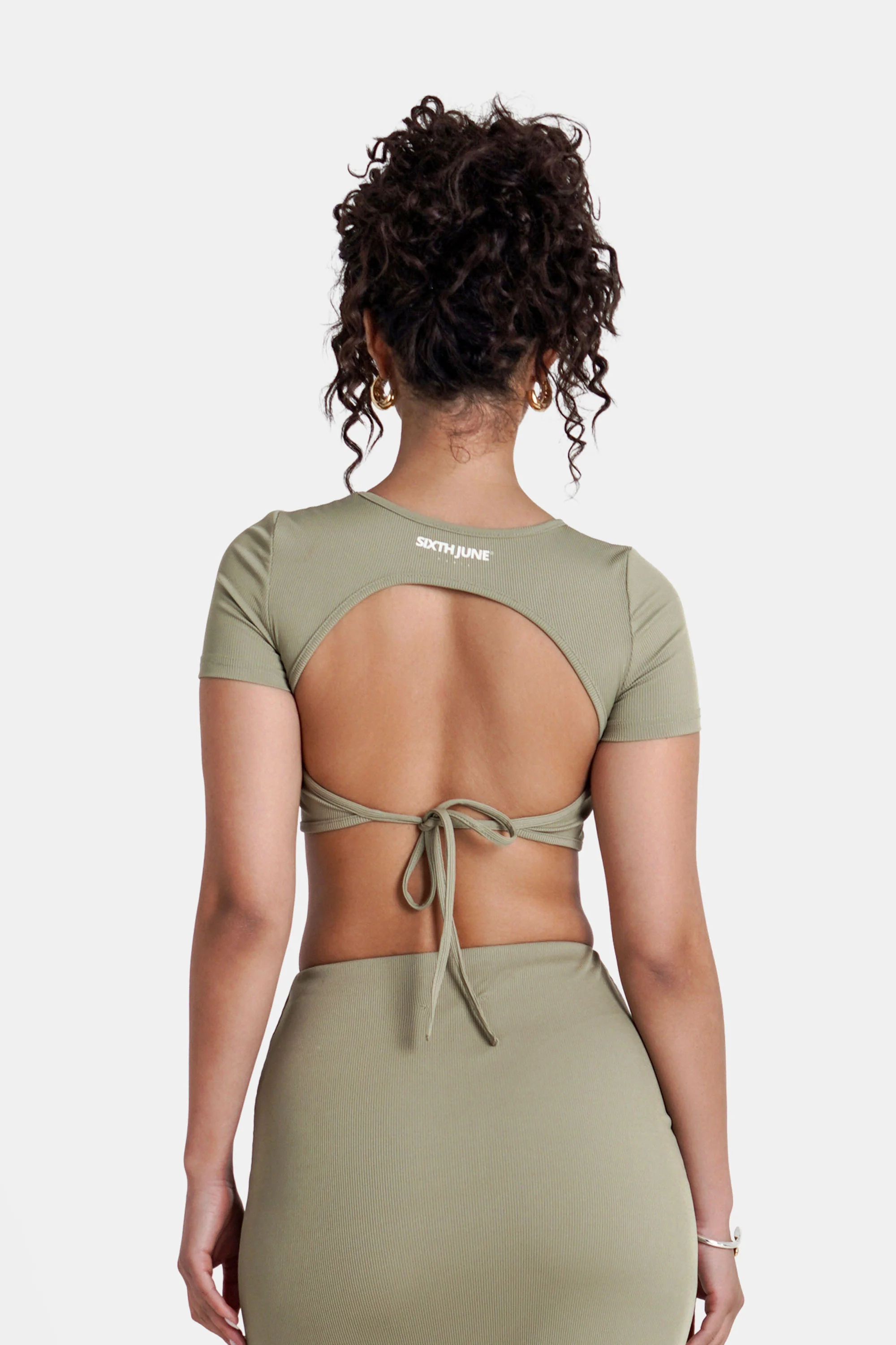 BACKLESS laced s/s top - Image 5