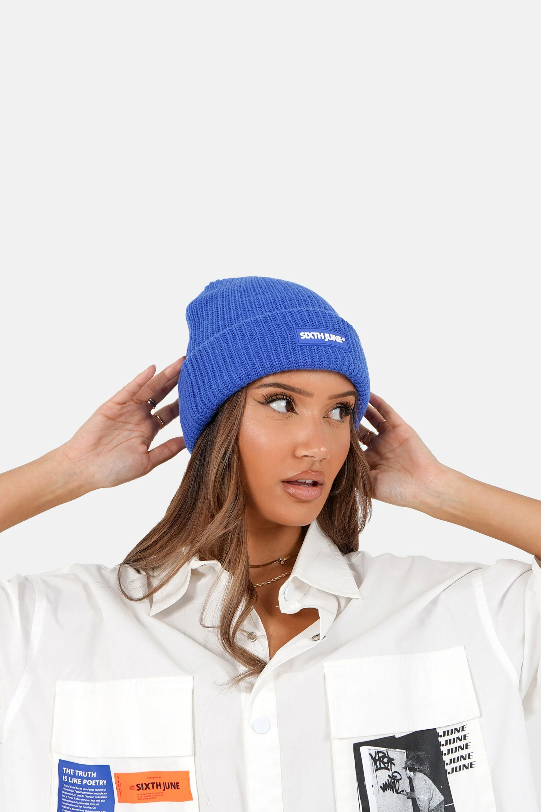 Bonnet patch gomme Bleu - Image 5