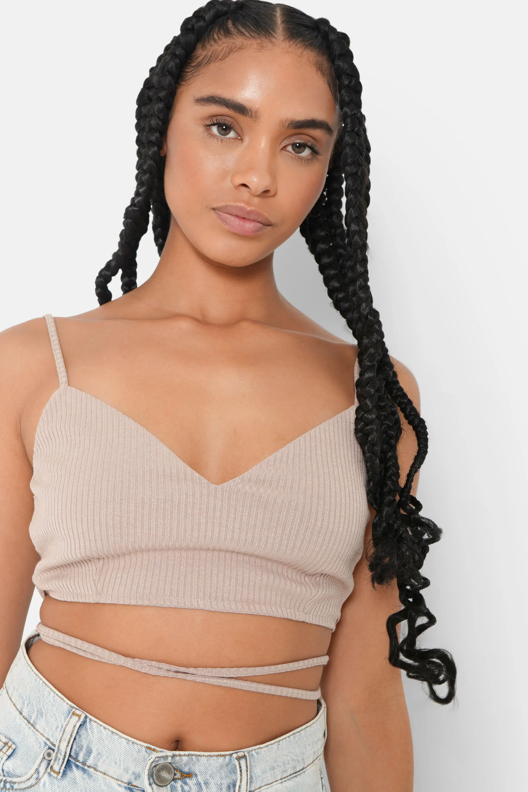 RIBBED laced w/s top - Image 3