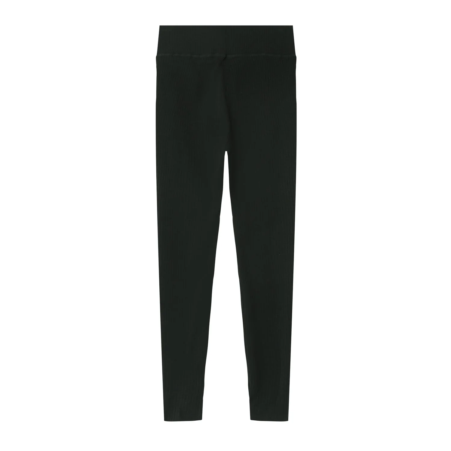 Legging côtelé satiné Vert foncé - Image 7