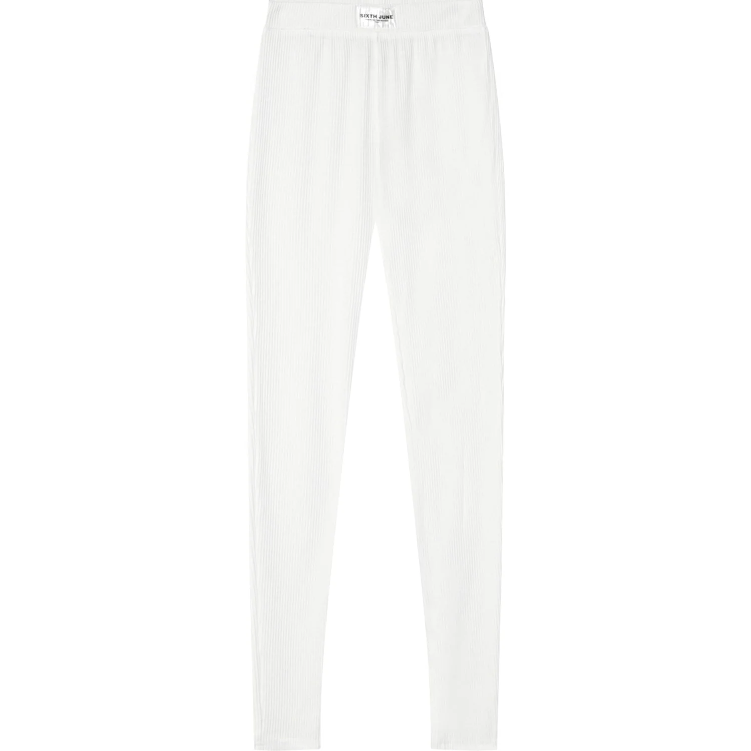 Legging côtelé Blanc cassé - Image 6