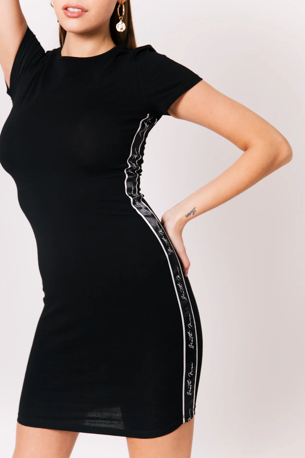 Robe bande logo signature noir - Image 4
