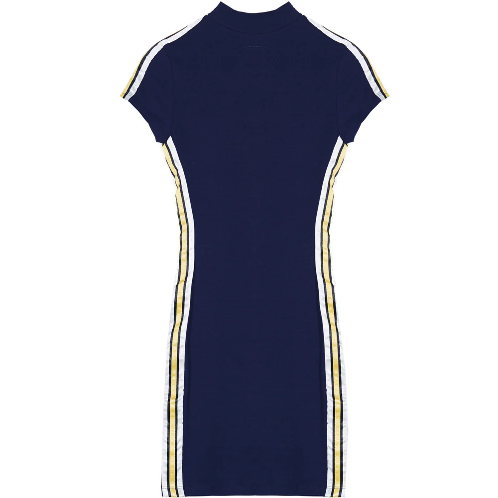 Robe bande tricolore bleu - Image 4