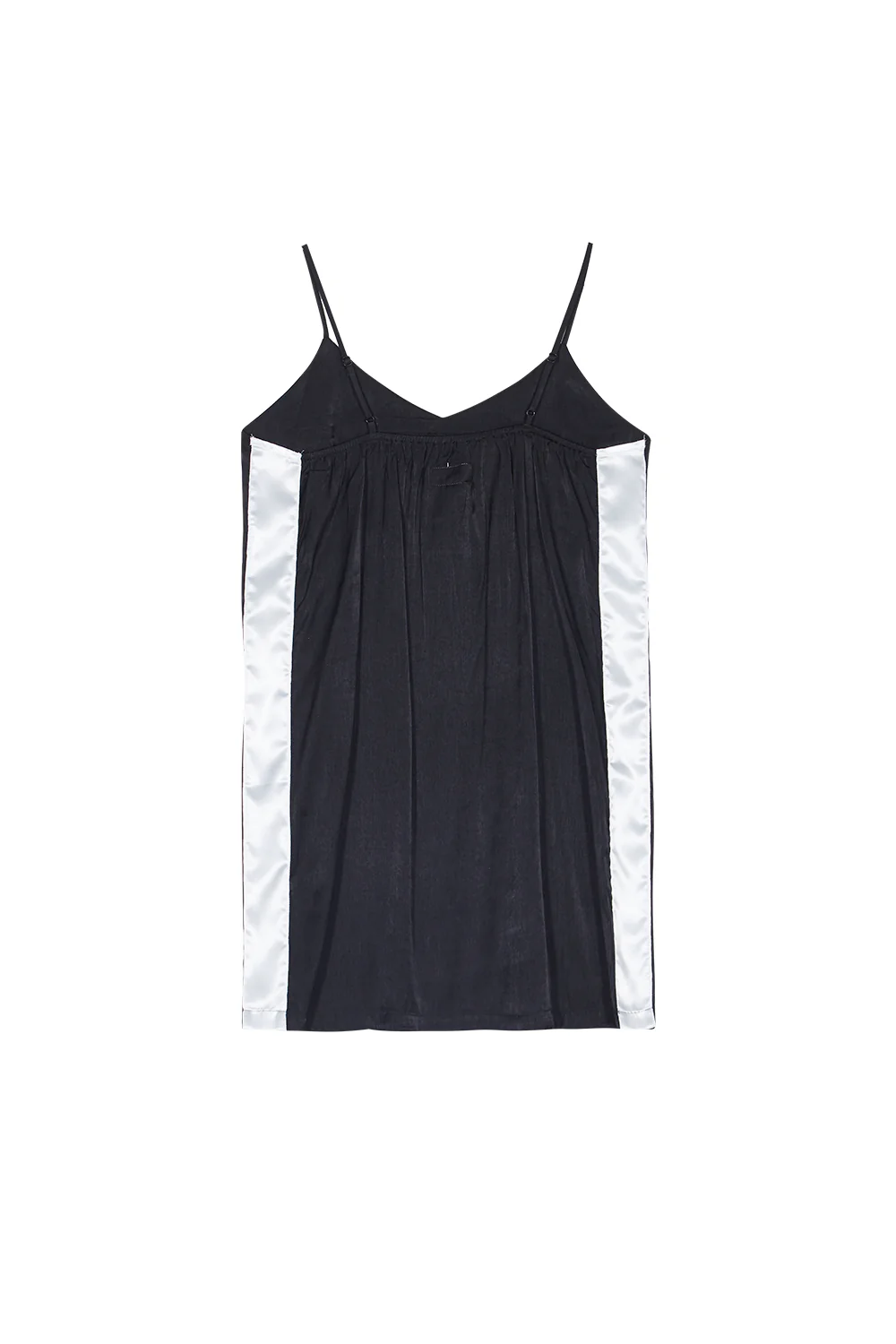 Robe bandes satin noir - Image 6