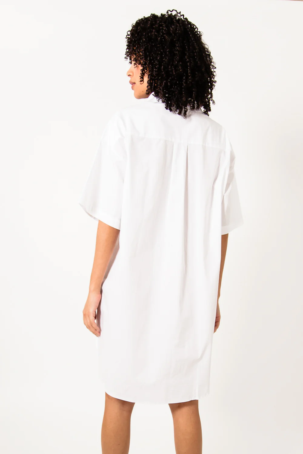 Robe chemise graphique blanc - Image 5