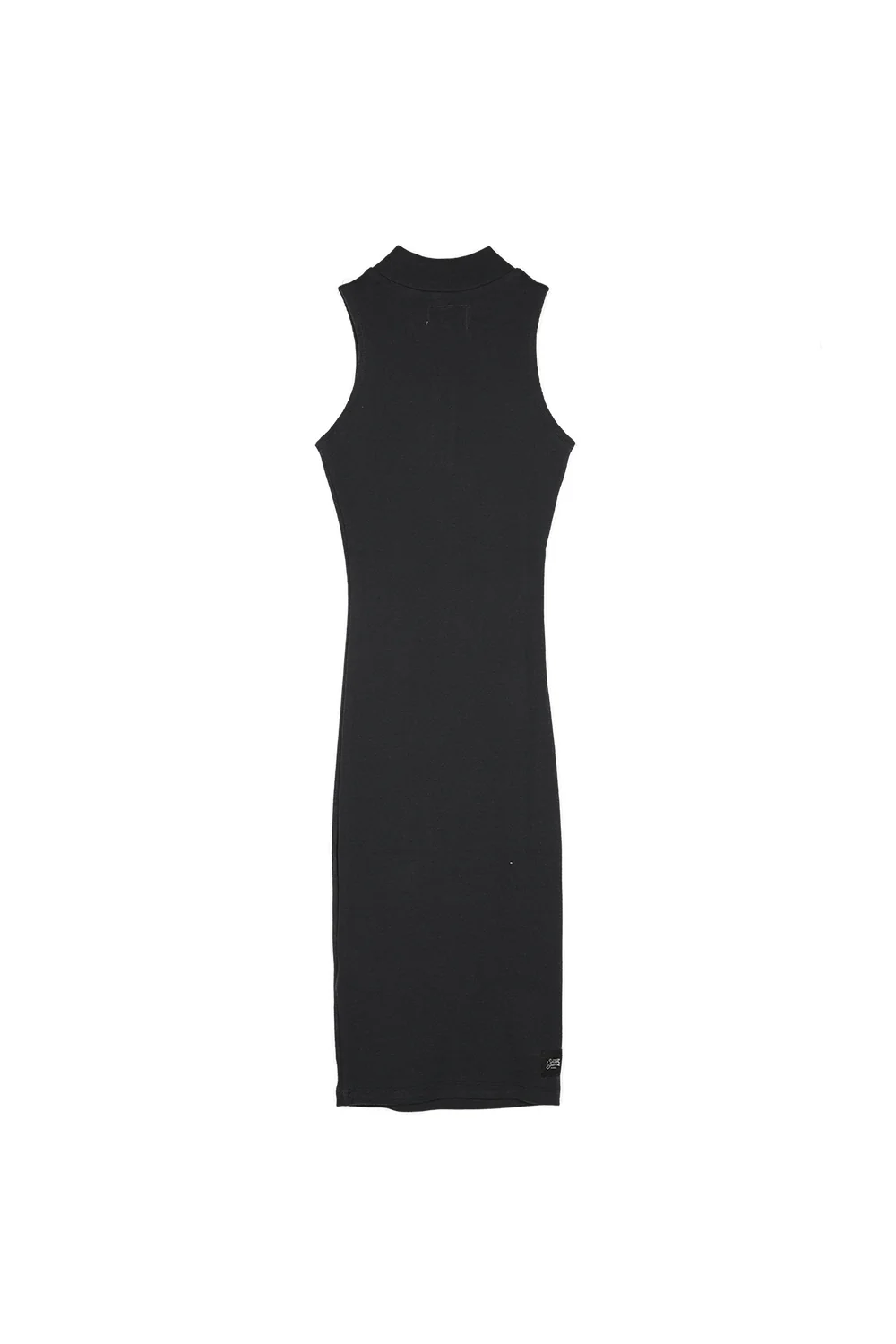 Robe côtelée zippée noir - Image 7