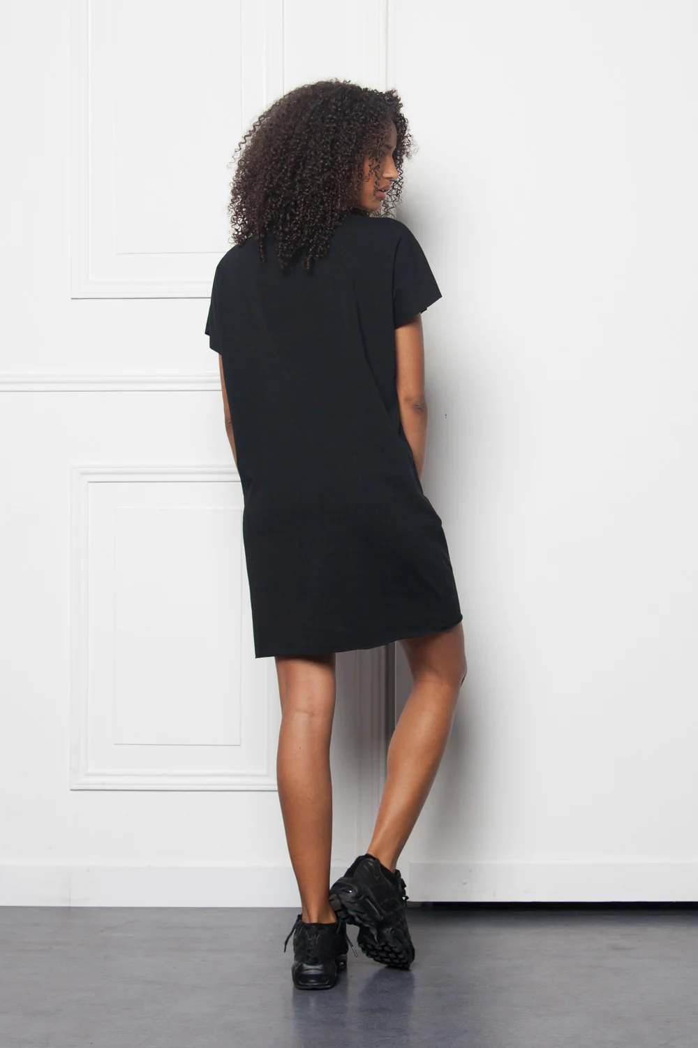 Dress grunge lacing black W2642VDR - Image 4
