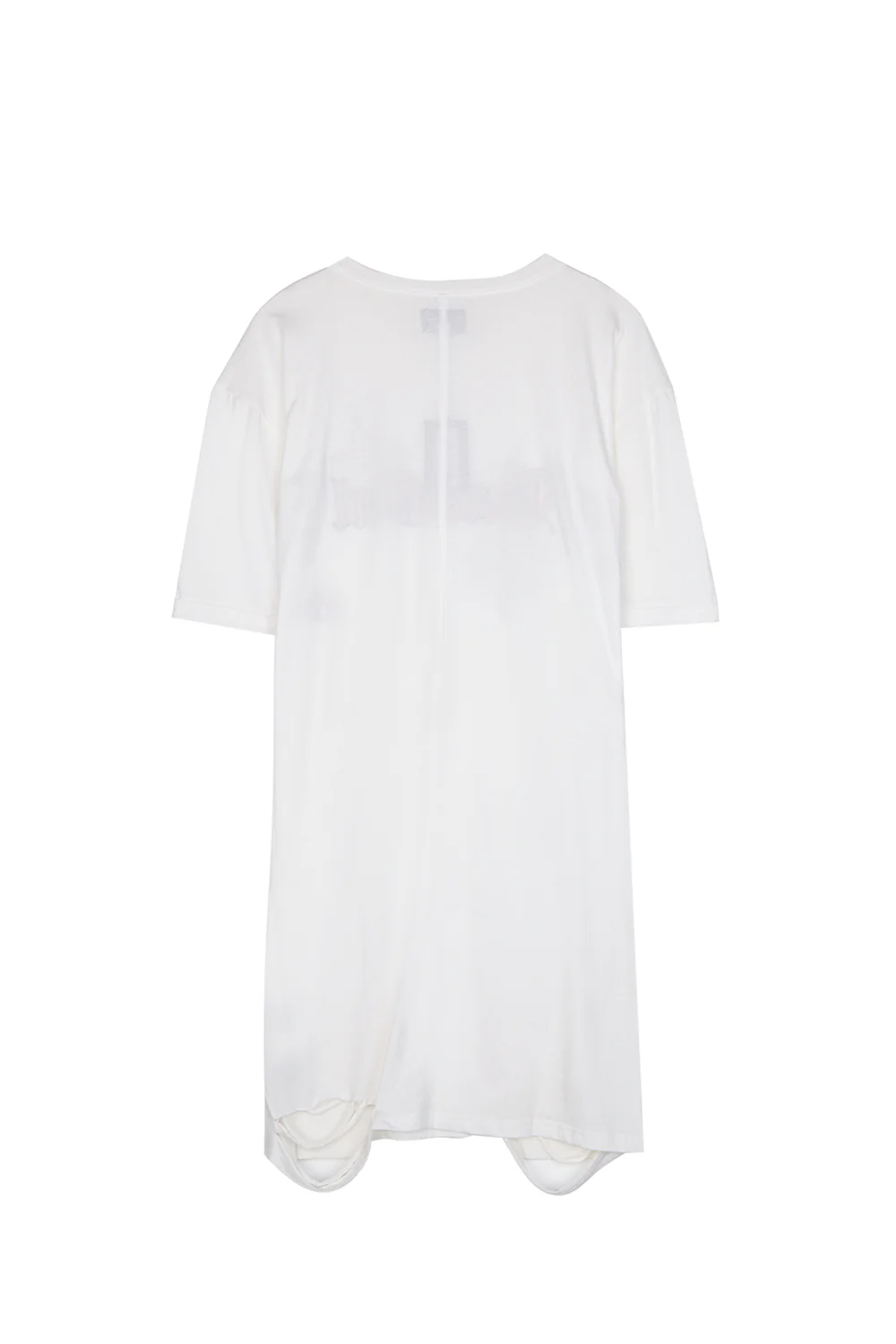 Robe déchirée broderie roses blanc - Image 7