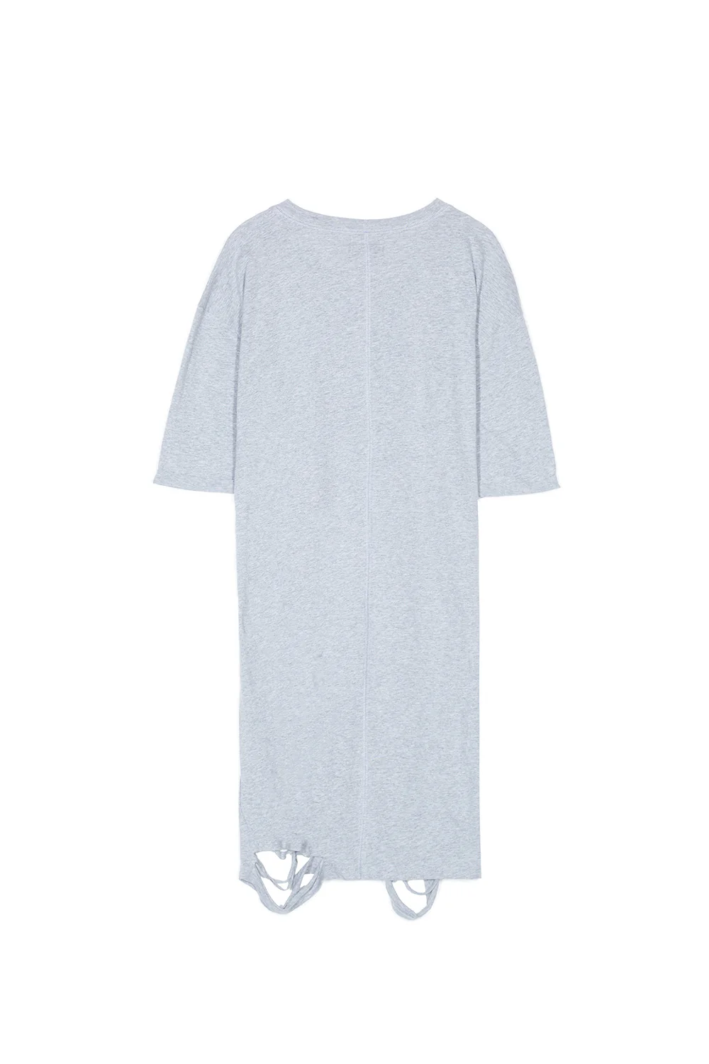 Robe déchirée imprimé tête de mort gris - Image 6