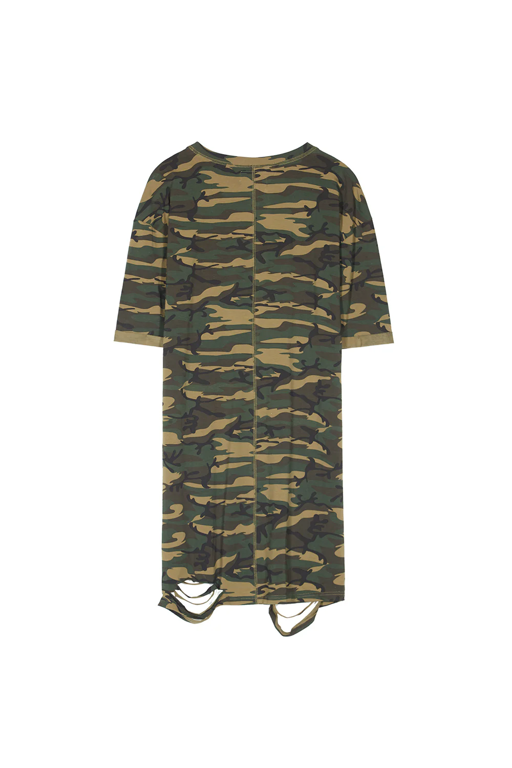 Robe déchirée patch poitrine vert - Image 8