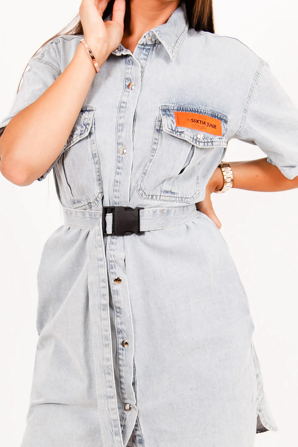 Robe en jean bleu - Image 3